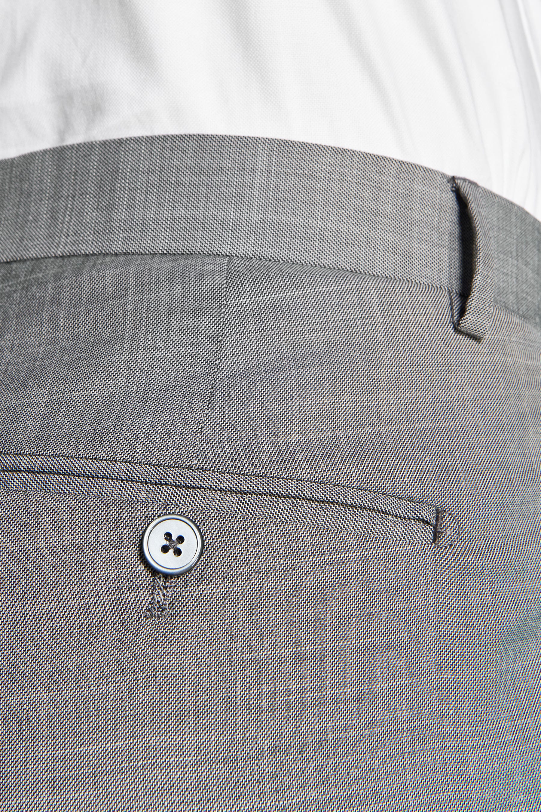 Pantaloni in grisaglia grigi-Dan John