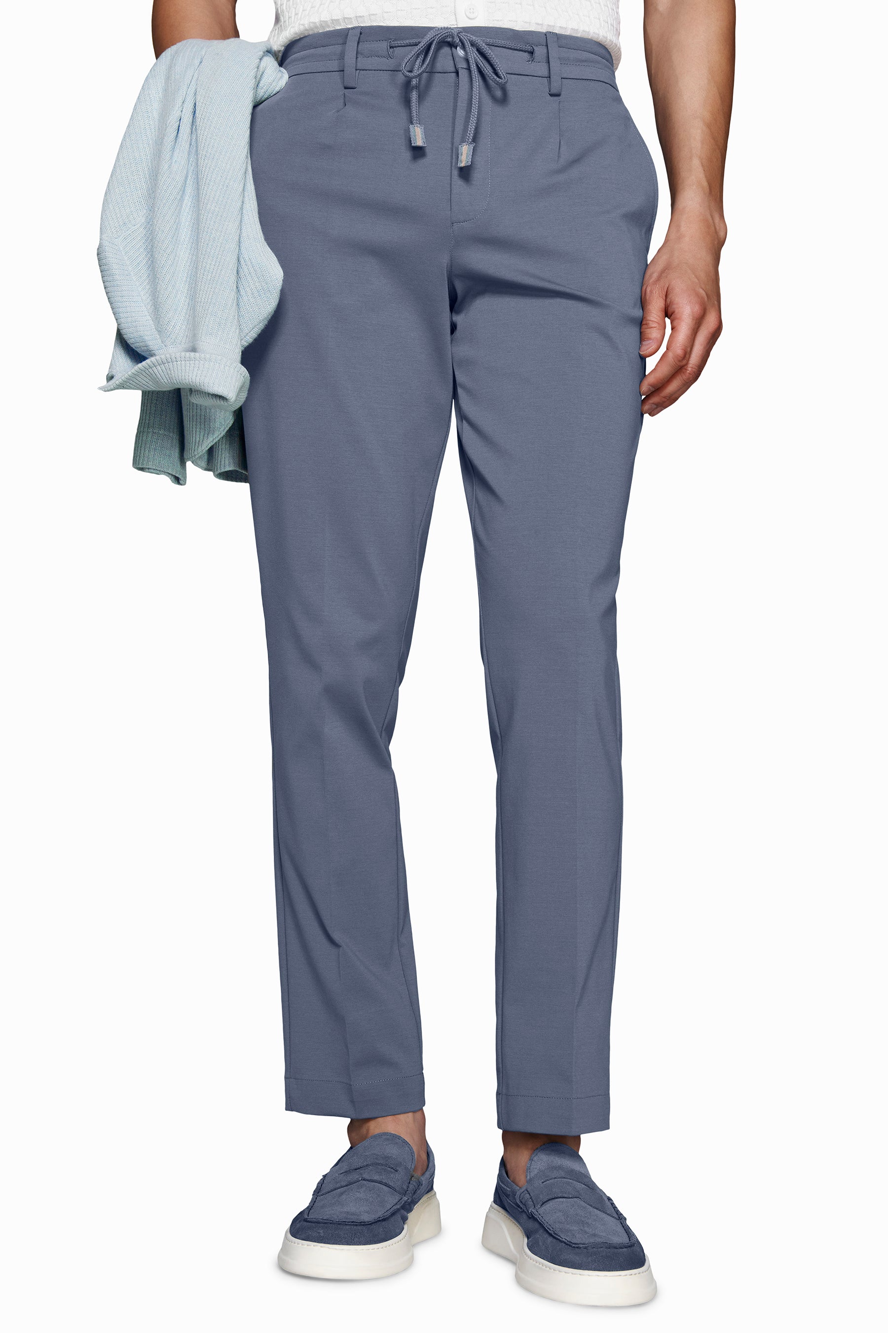 Hose aus Jersey in Avion Blau DNJ