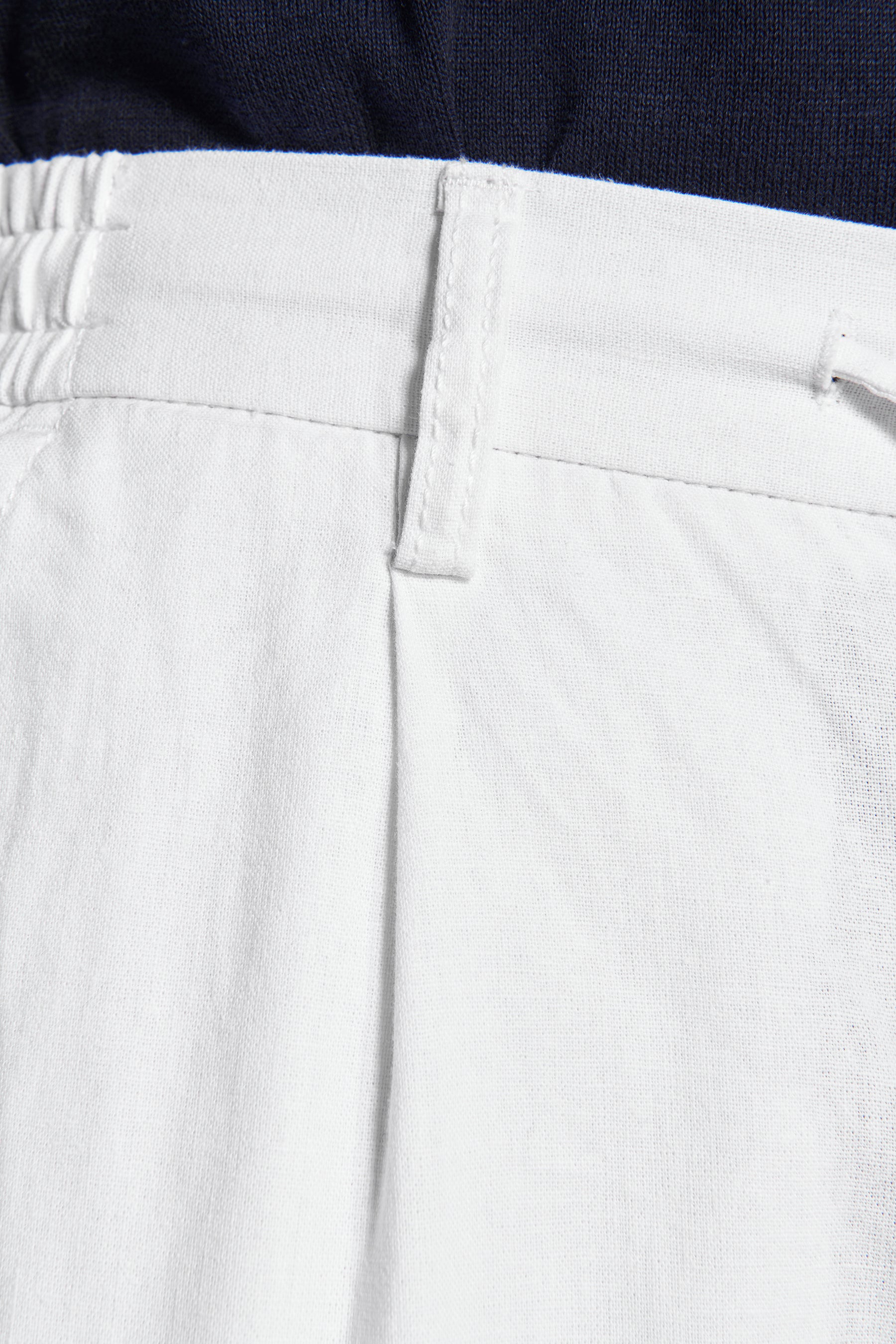 Pantalaccio misto lino bianco