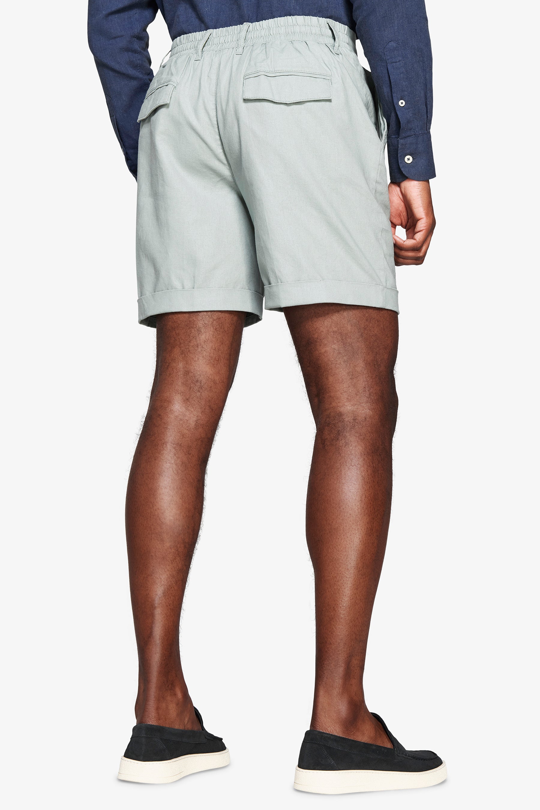 Bermuda misto lino verde