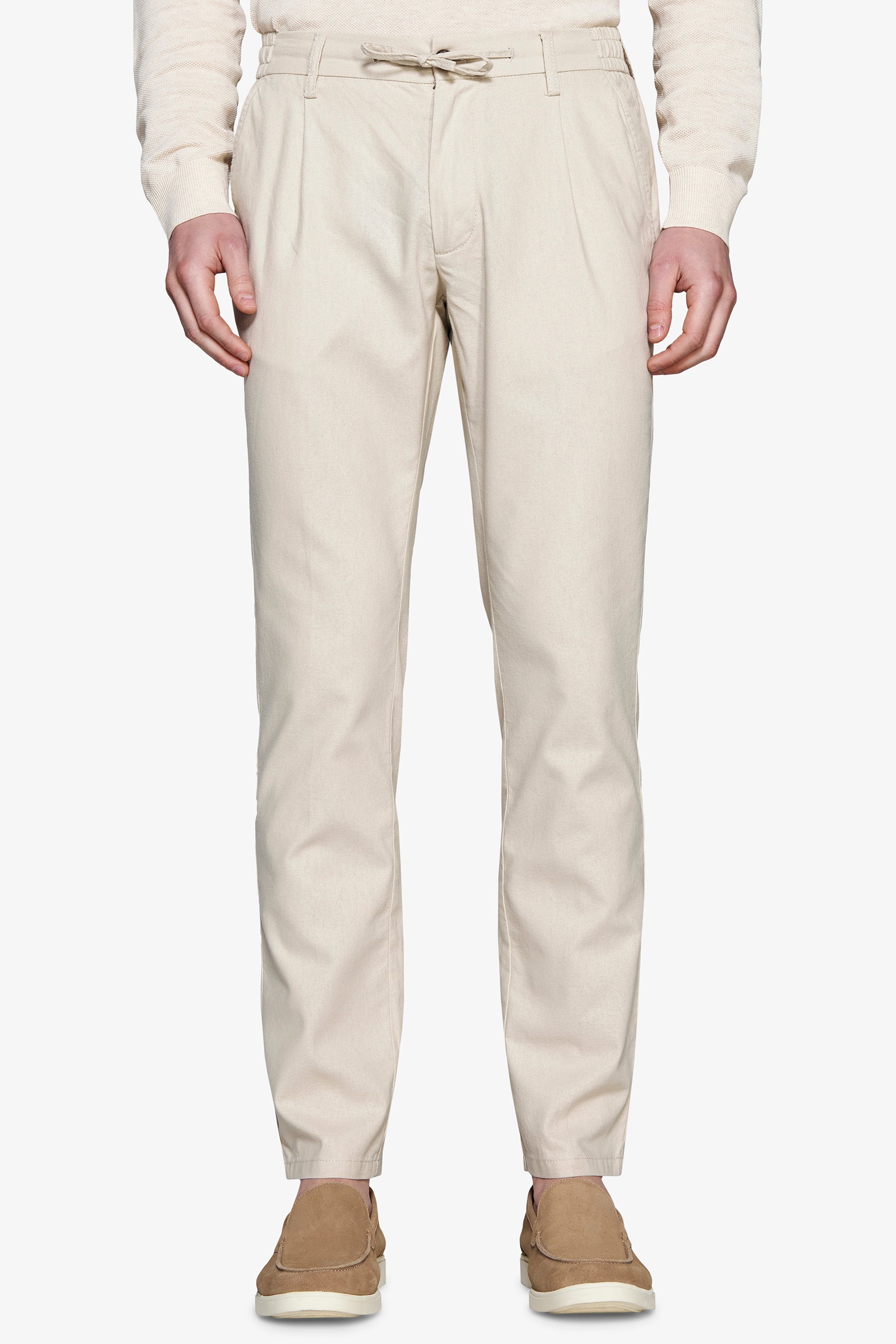 Pantalaccio misto lino sabbia