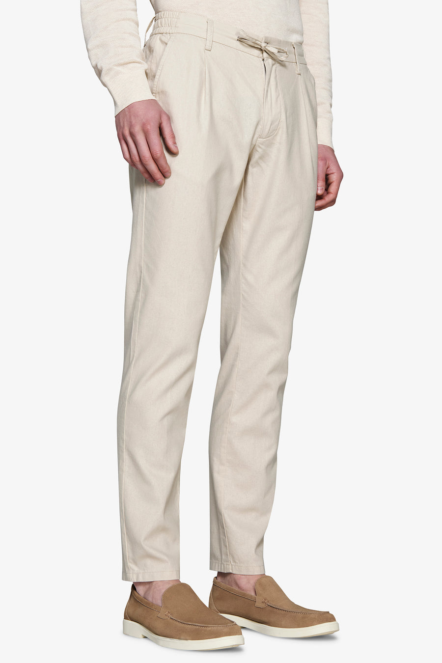 Pantalaccio misto lino sabbia-Dan John