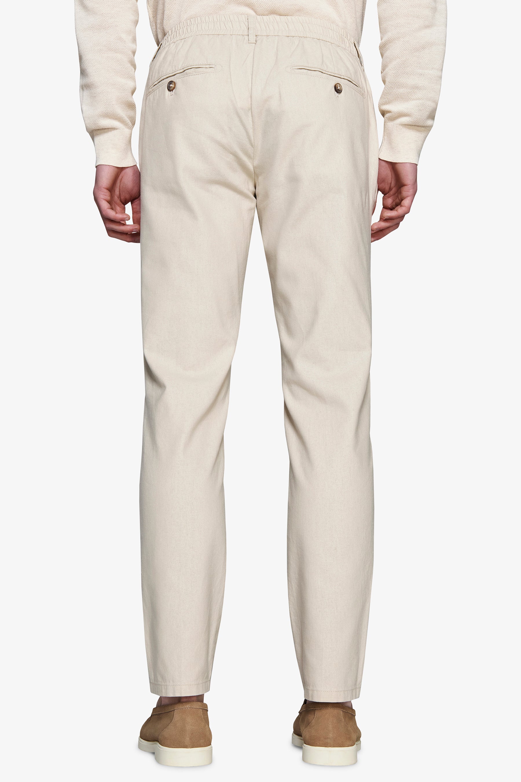 Pantalaccio misto lino sabbia