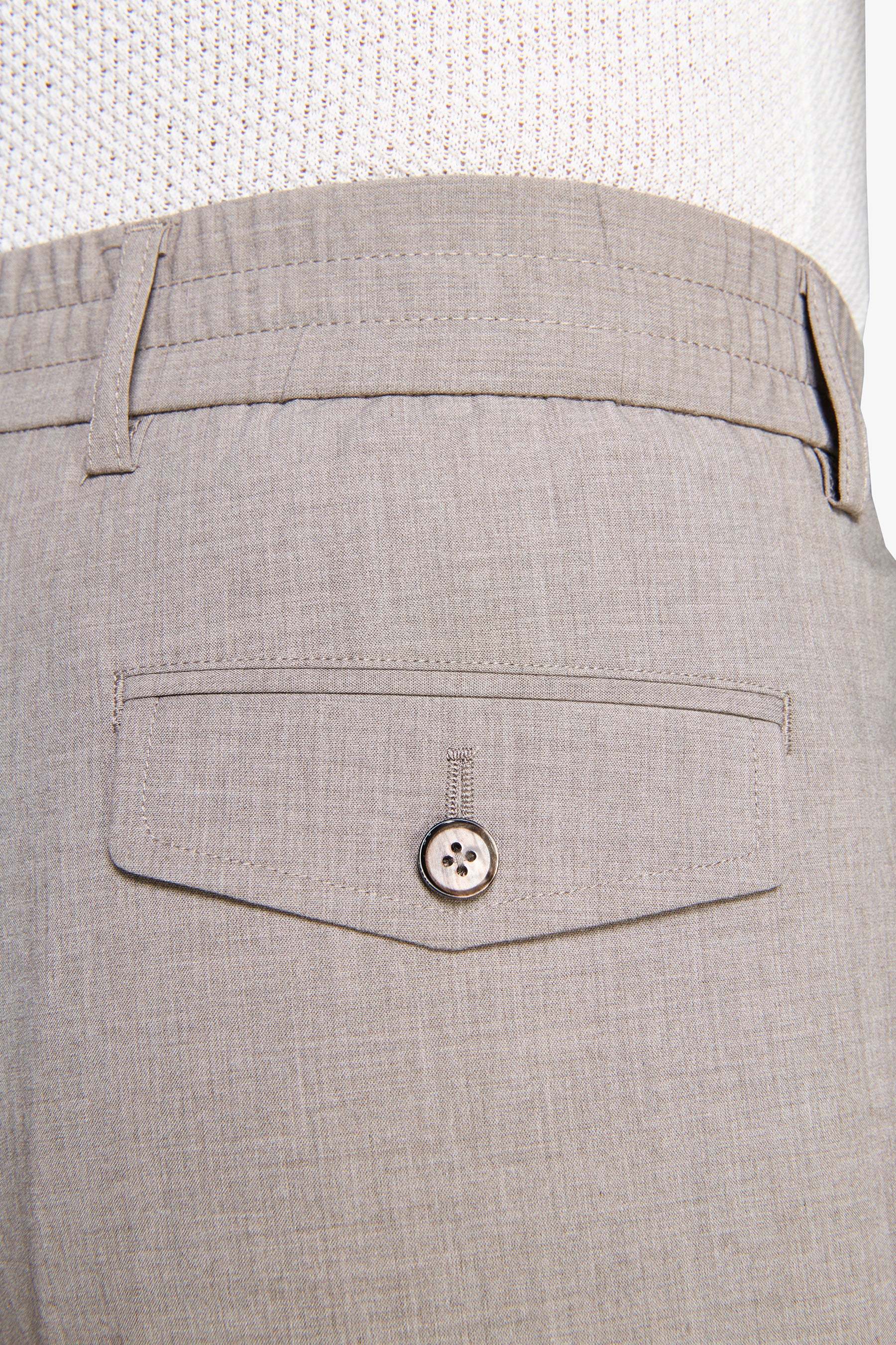 Pantalaccio tela melange tortora