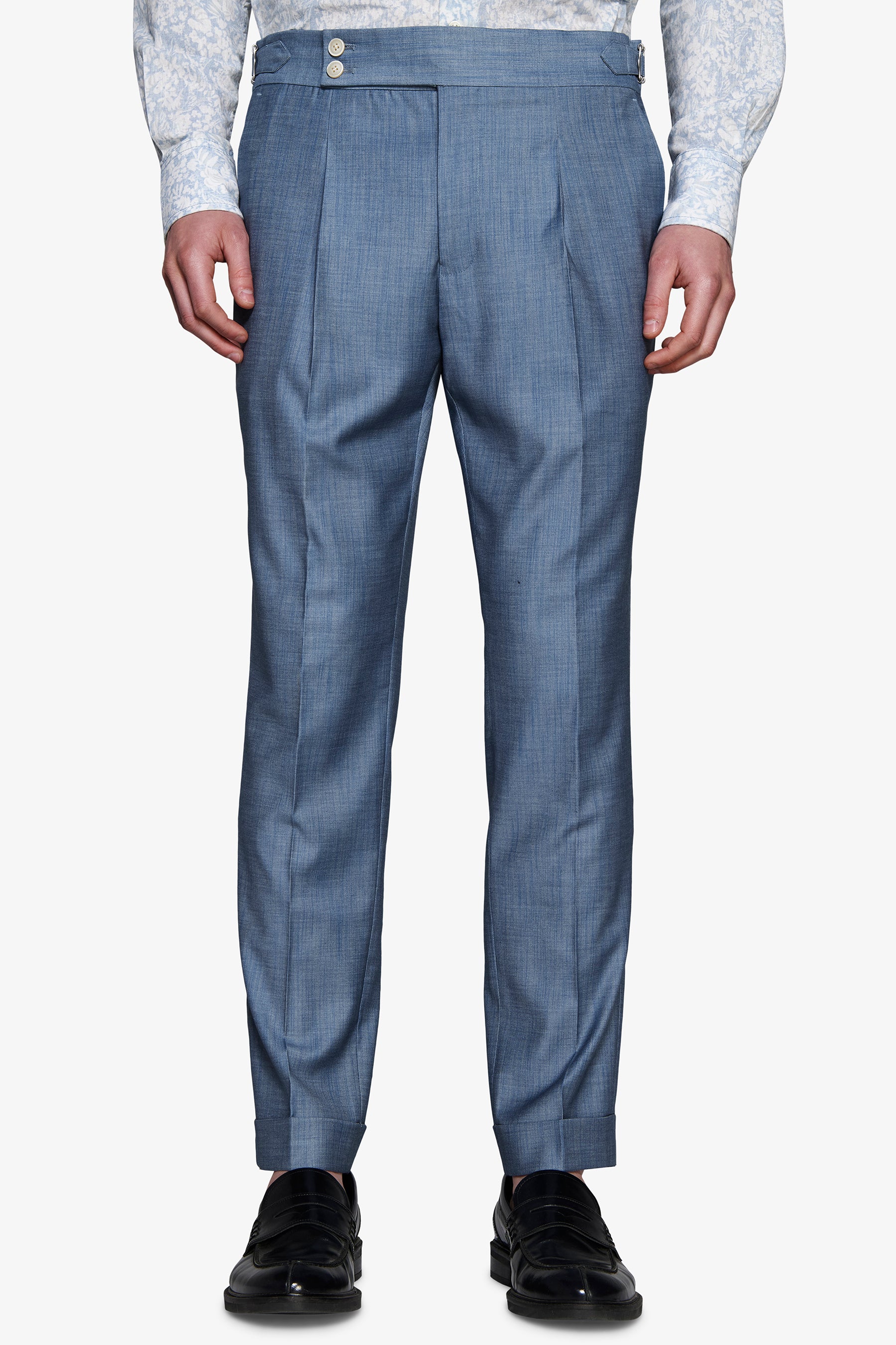 Hose in Denim-Optik Avion Blau 