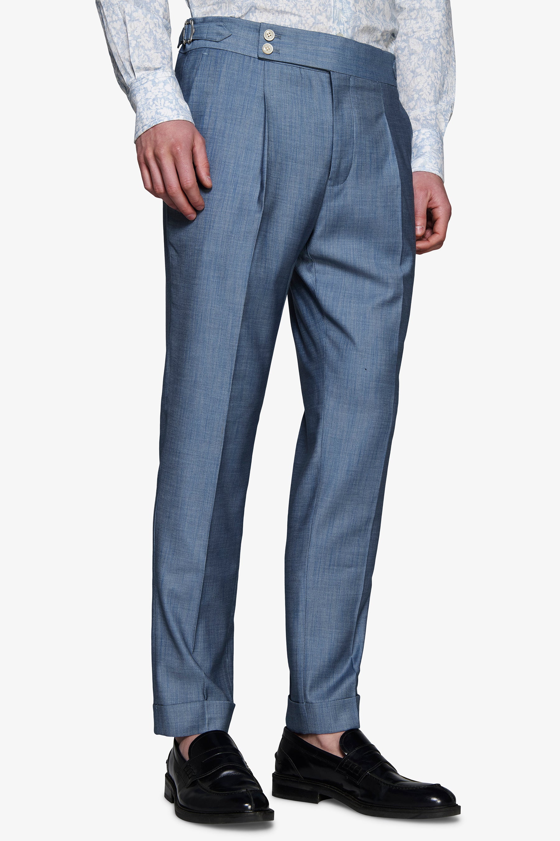 Hose in Denim-Optik Avion Blau 