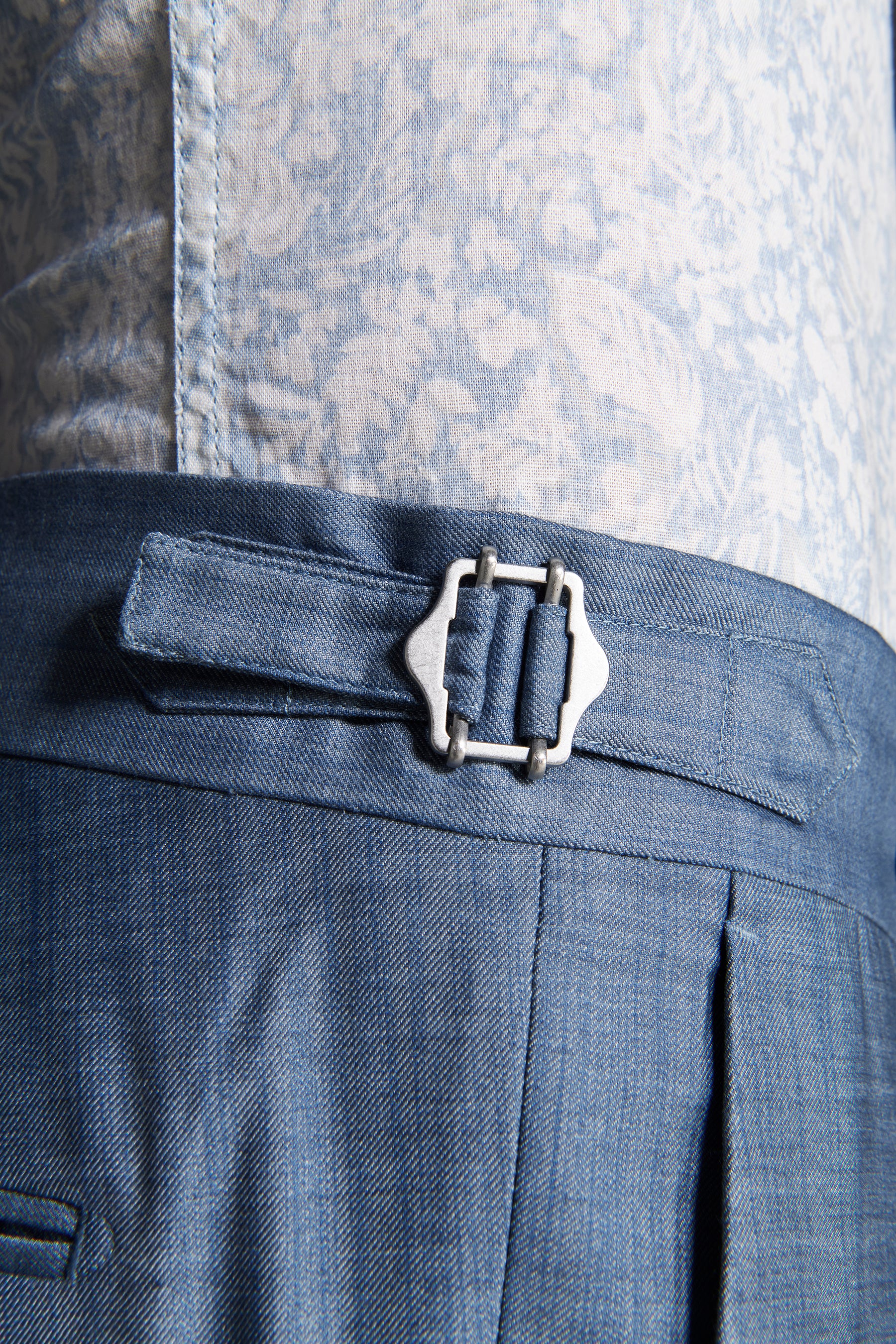 Hose in Denim-Optik Avion Blau 