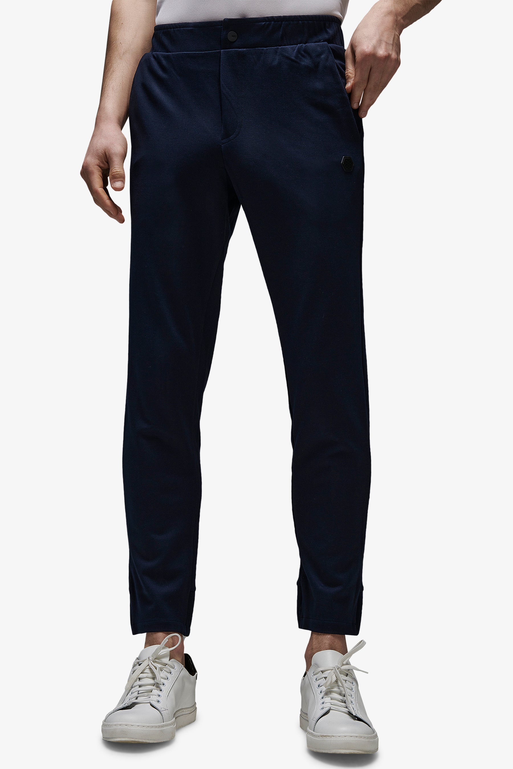 DNJ blue soft technical trousers