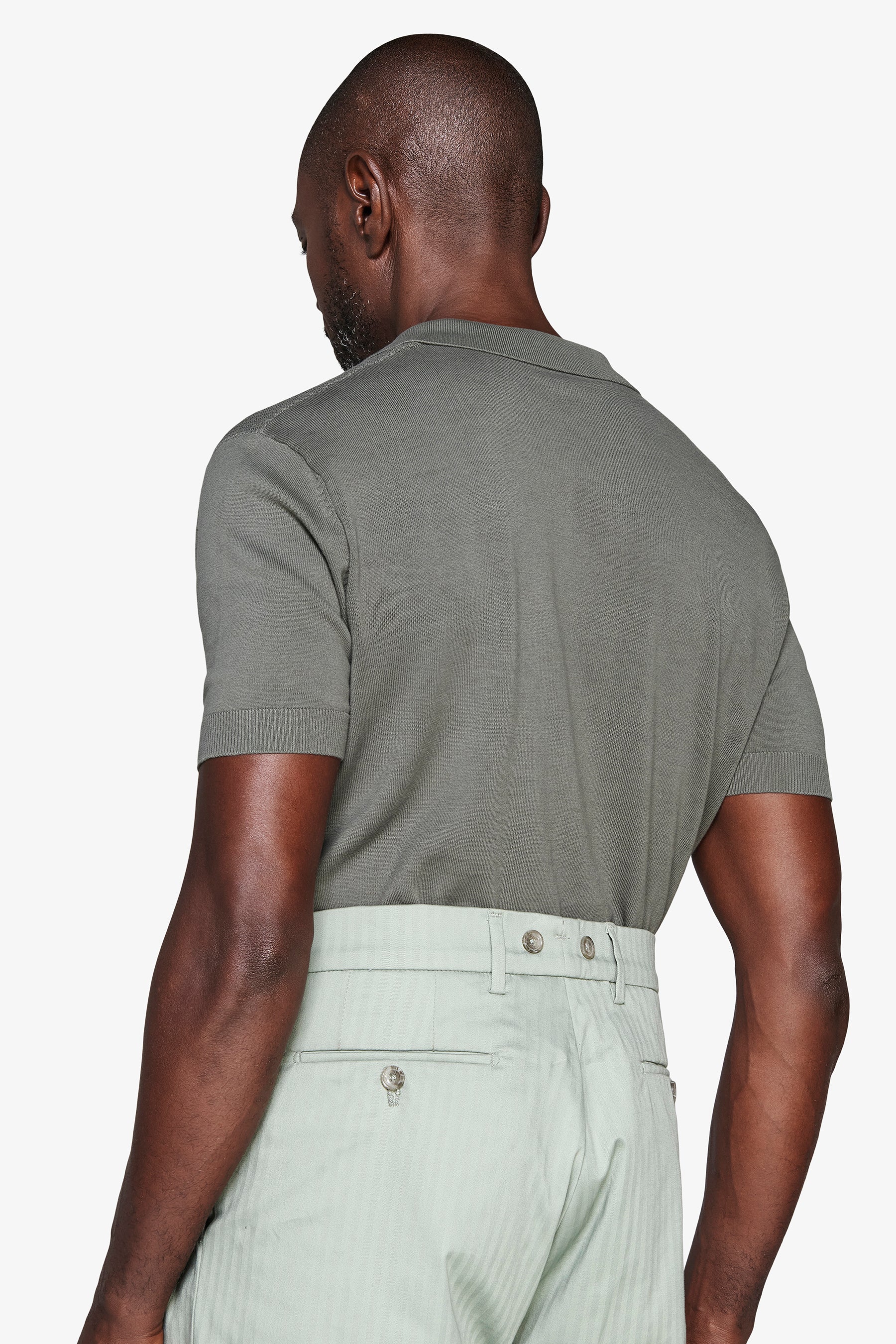 Polo texturizado verde