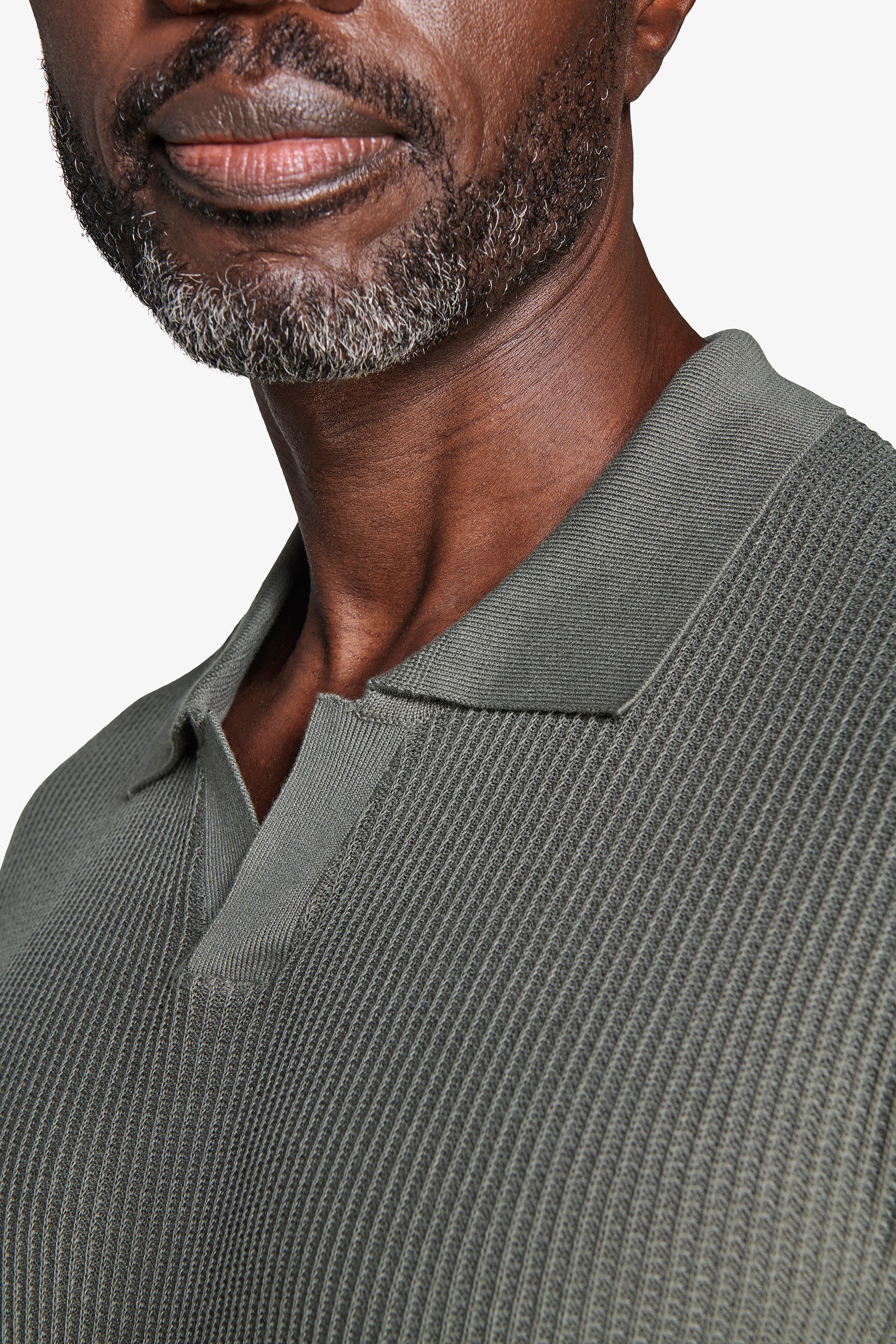 Polo texturizado verde