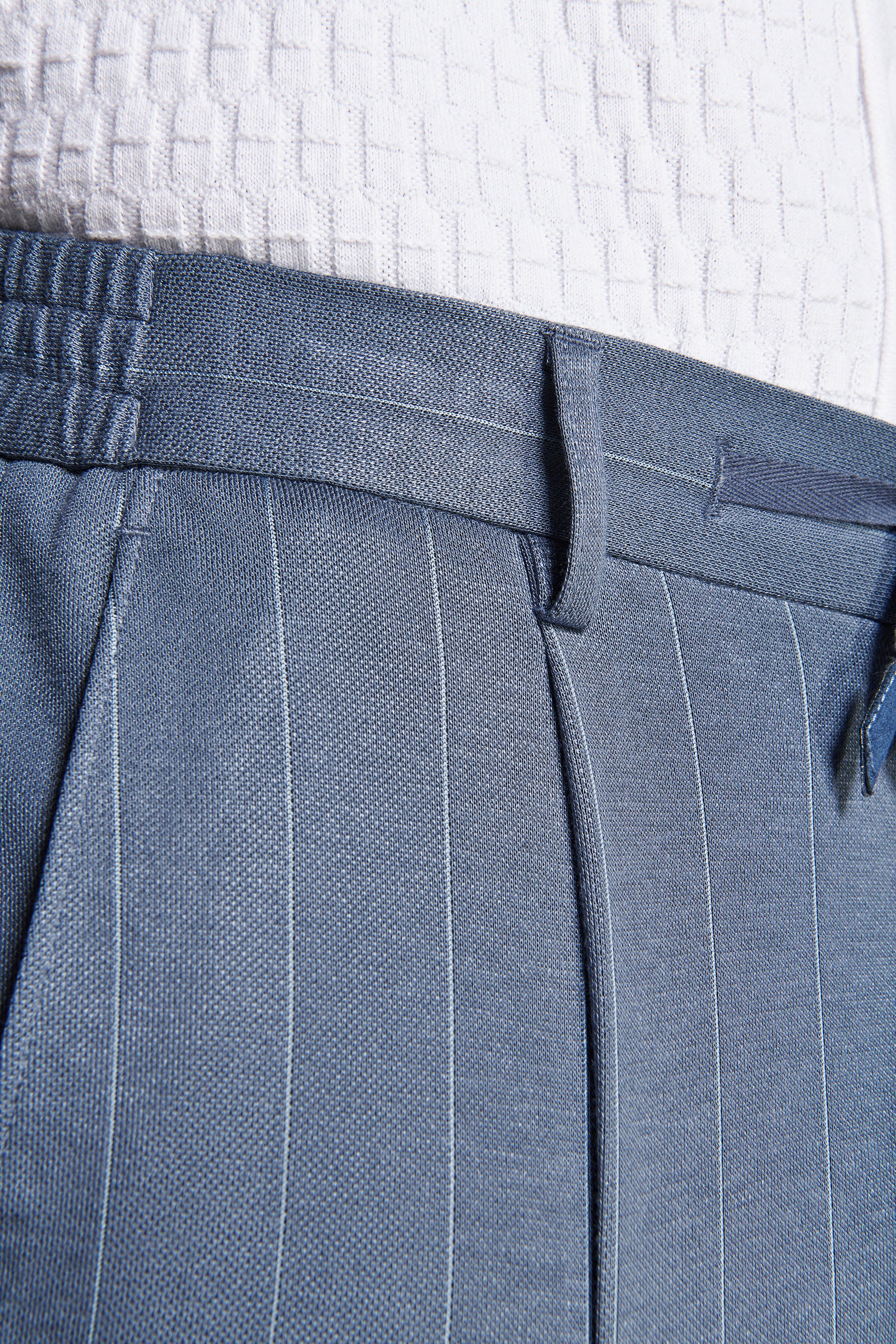 Pantaloni jersey gessati avion