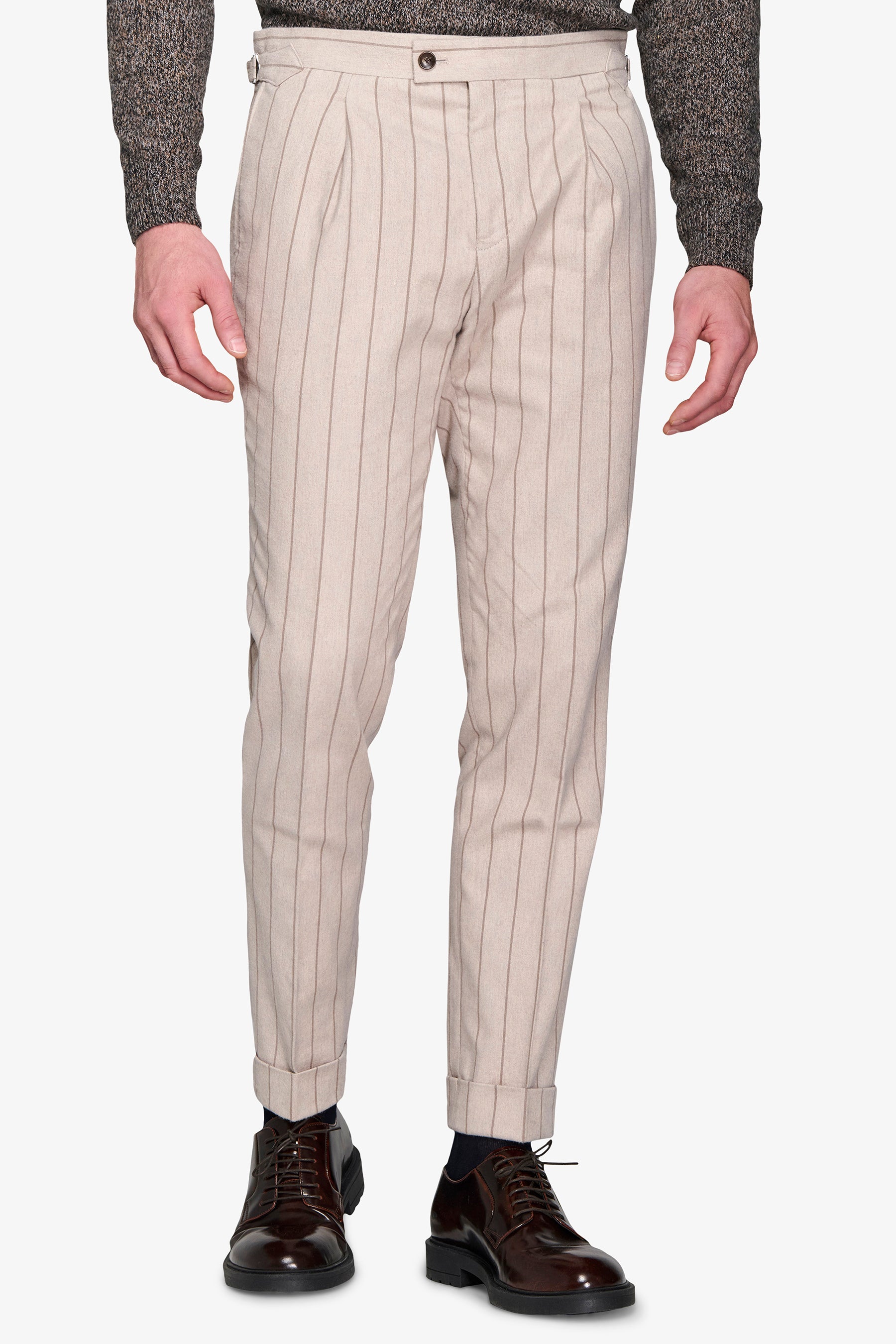 Pantaloni da abito gessato corda-Dan John