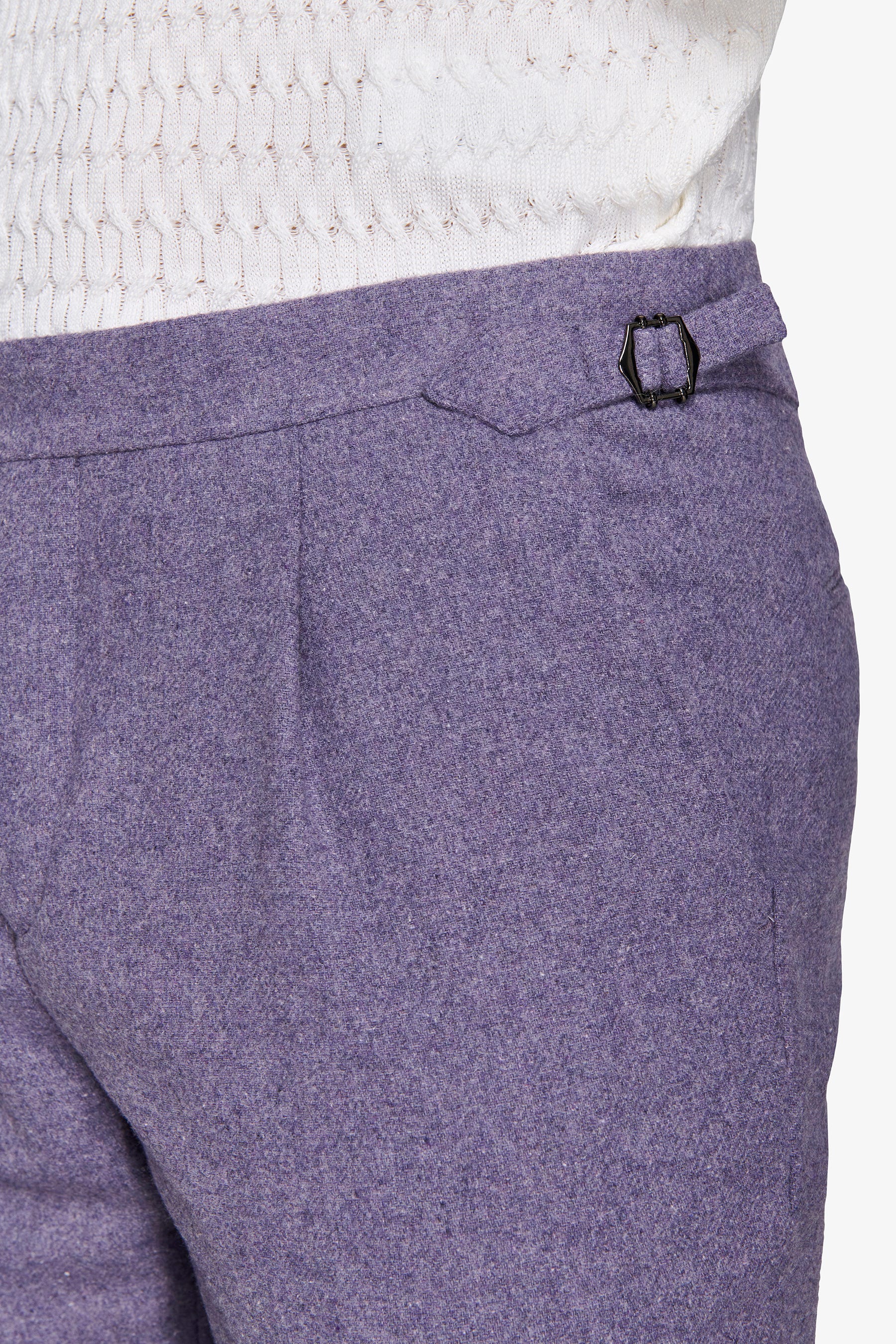 Pantaloni da abito flanella viola-Dan John