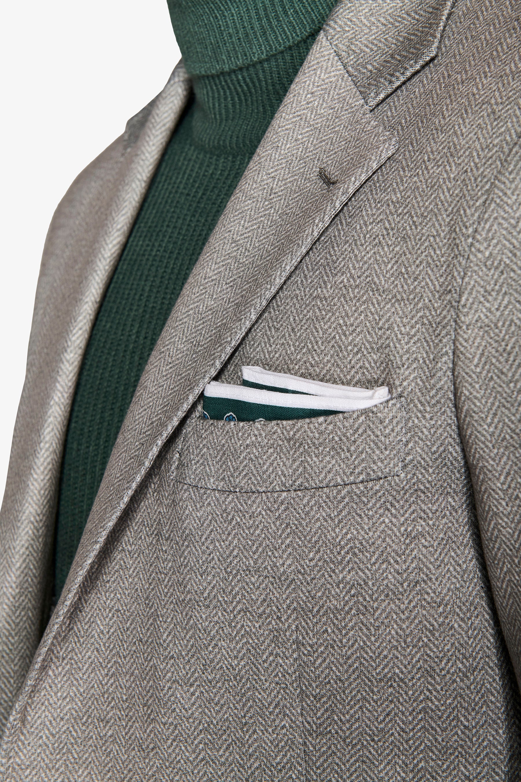 Giacca jersey spigata salvia-Dan John