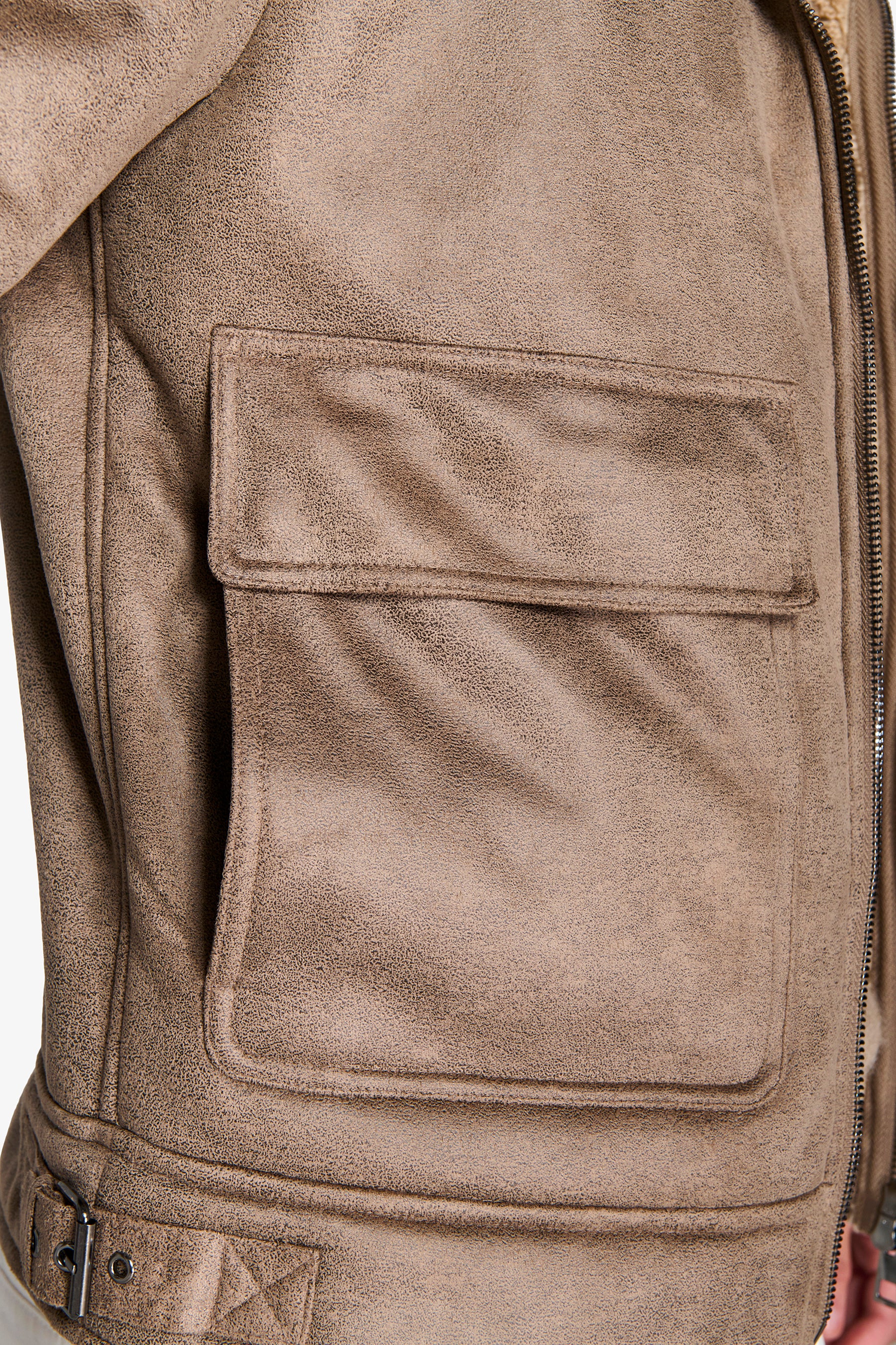 Giubbotto Aviatore montone tortora-Dan John