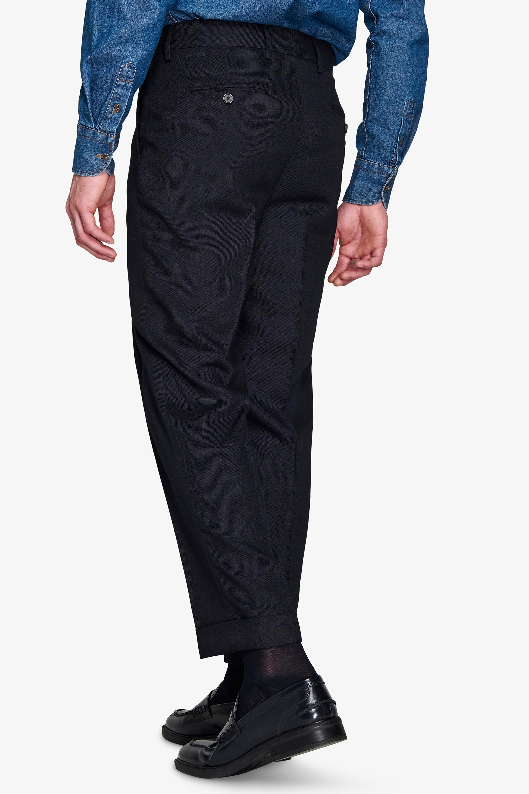 Pantaloni da abito worker blu-Dan John