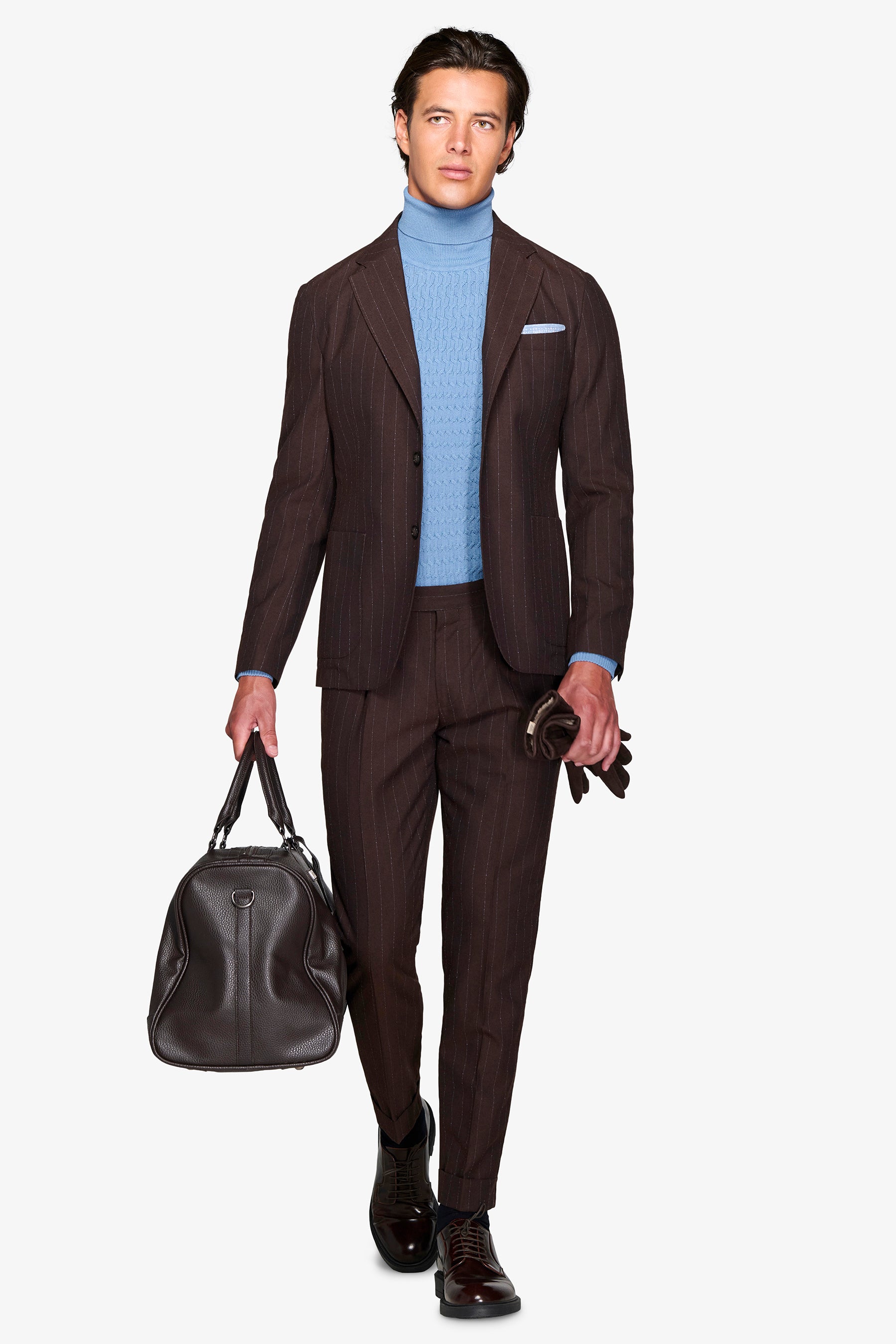 Abito gessato "Royal Mile" misto lana-Dan John