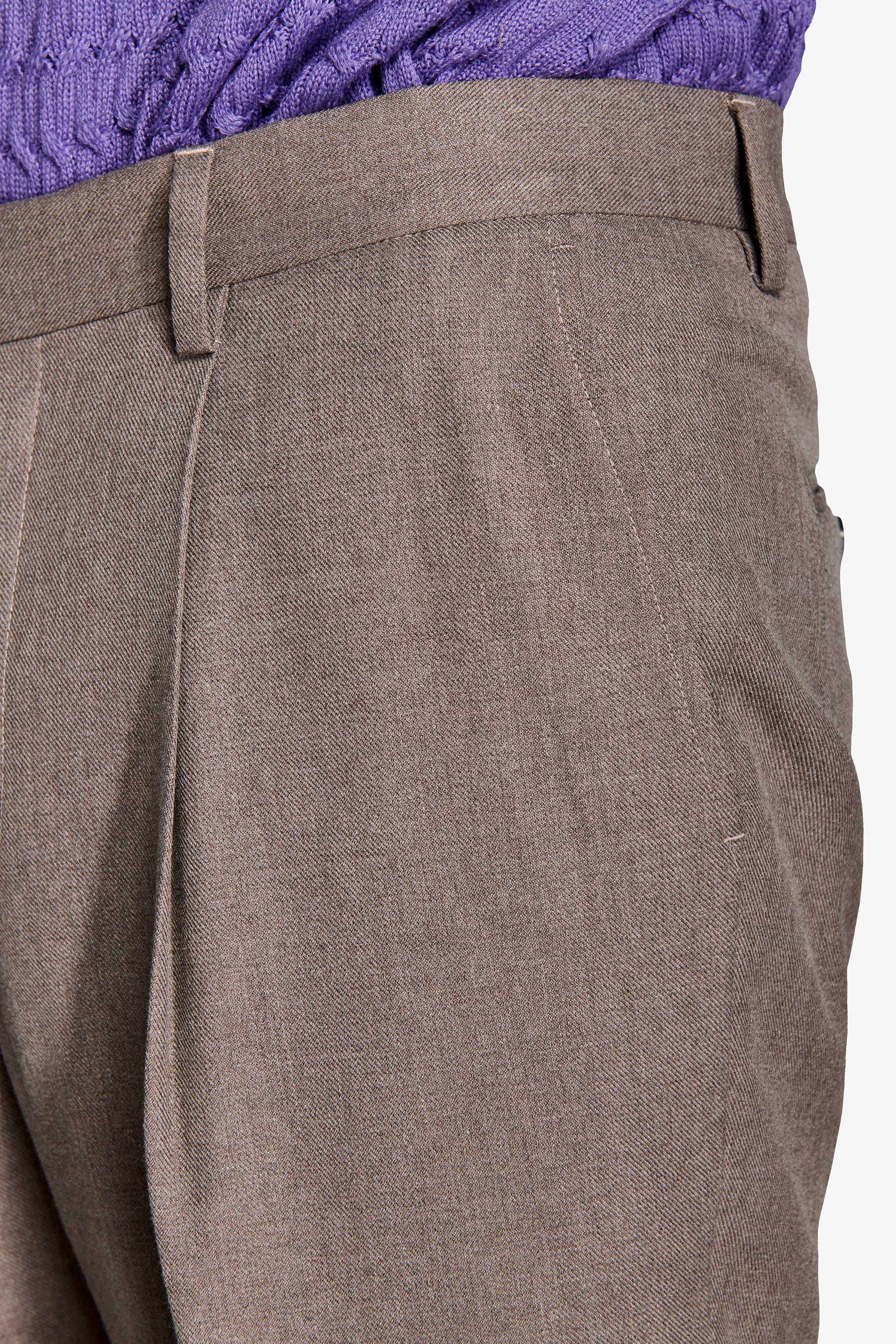Pantaloni twill tortora-Dan John