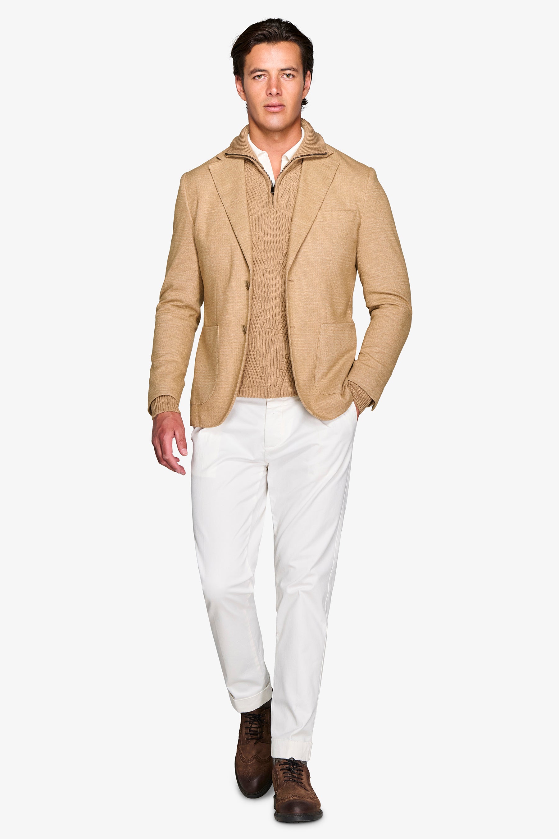 Giacca jersey beige-Dan John
