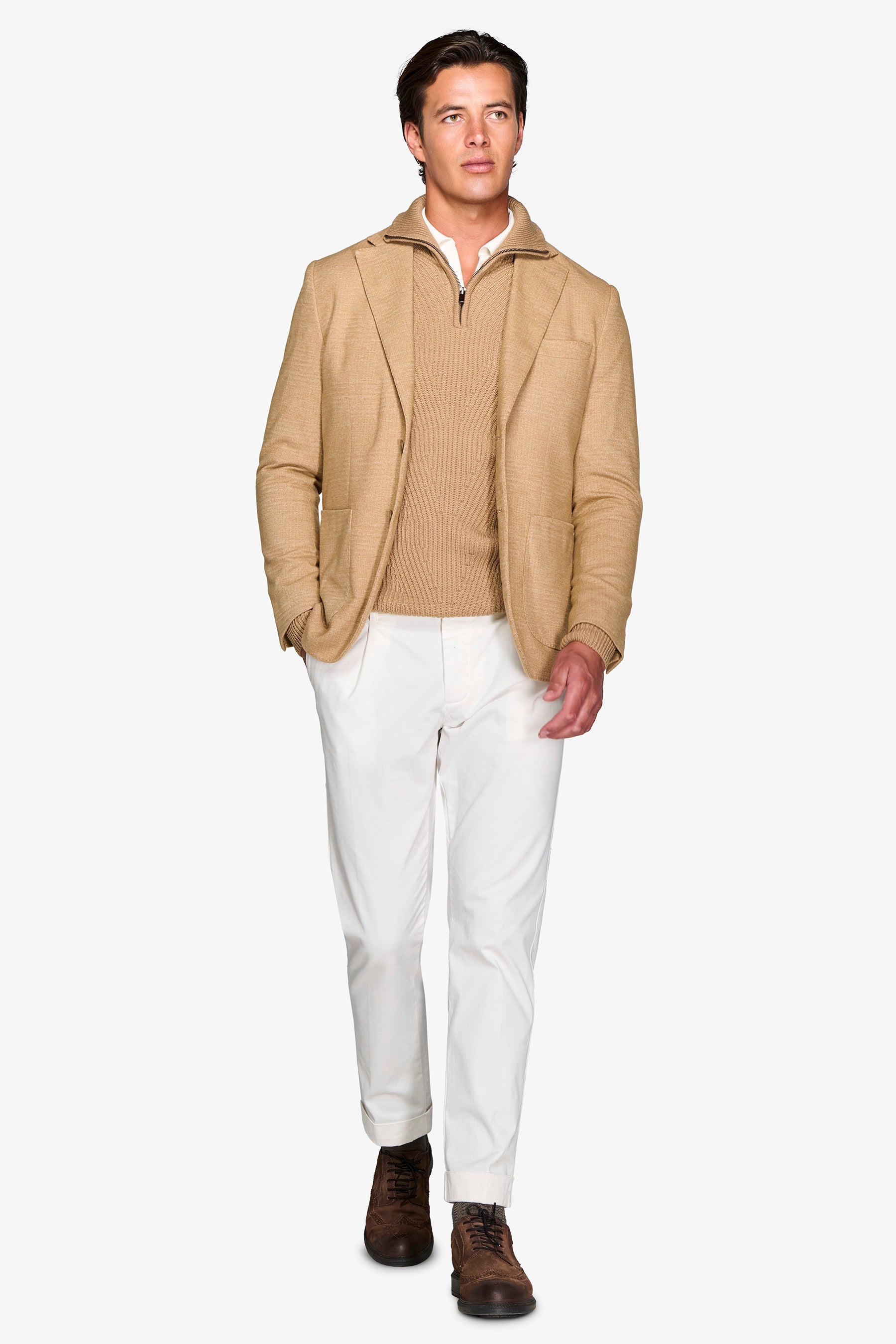Giacca jersey beige-Dan John