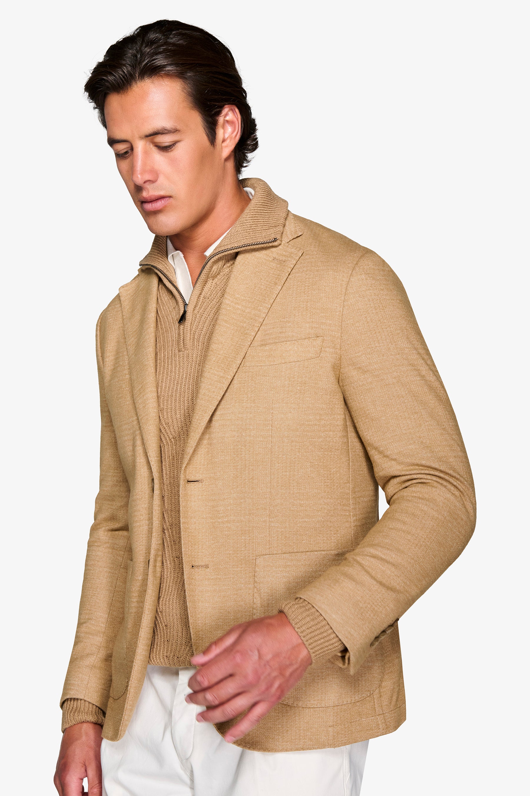 Giacca jersey beige-Dan John