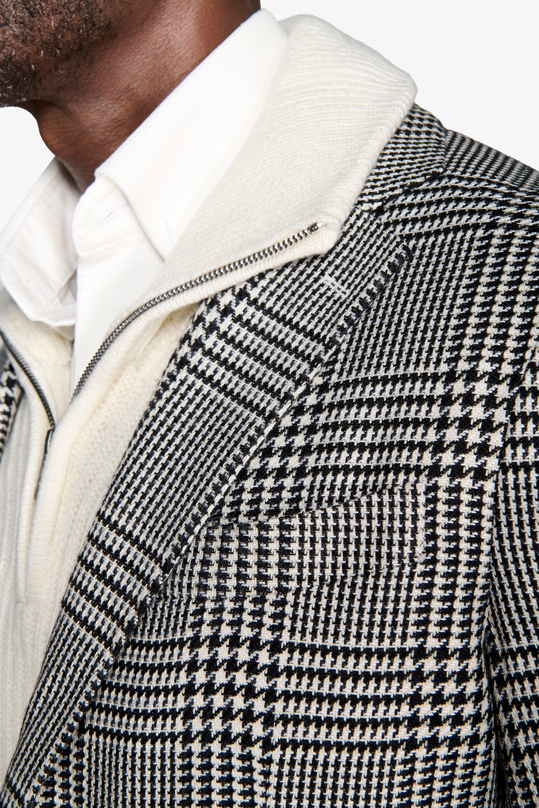 Giacca Principe di Galles nera-Dan John