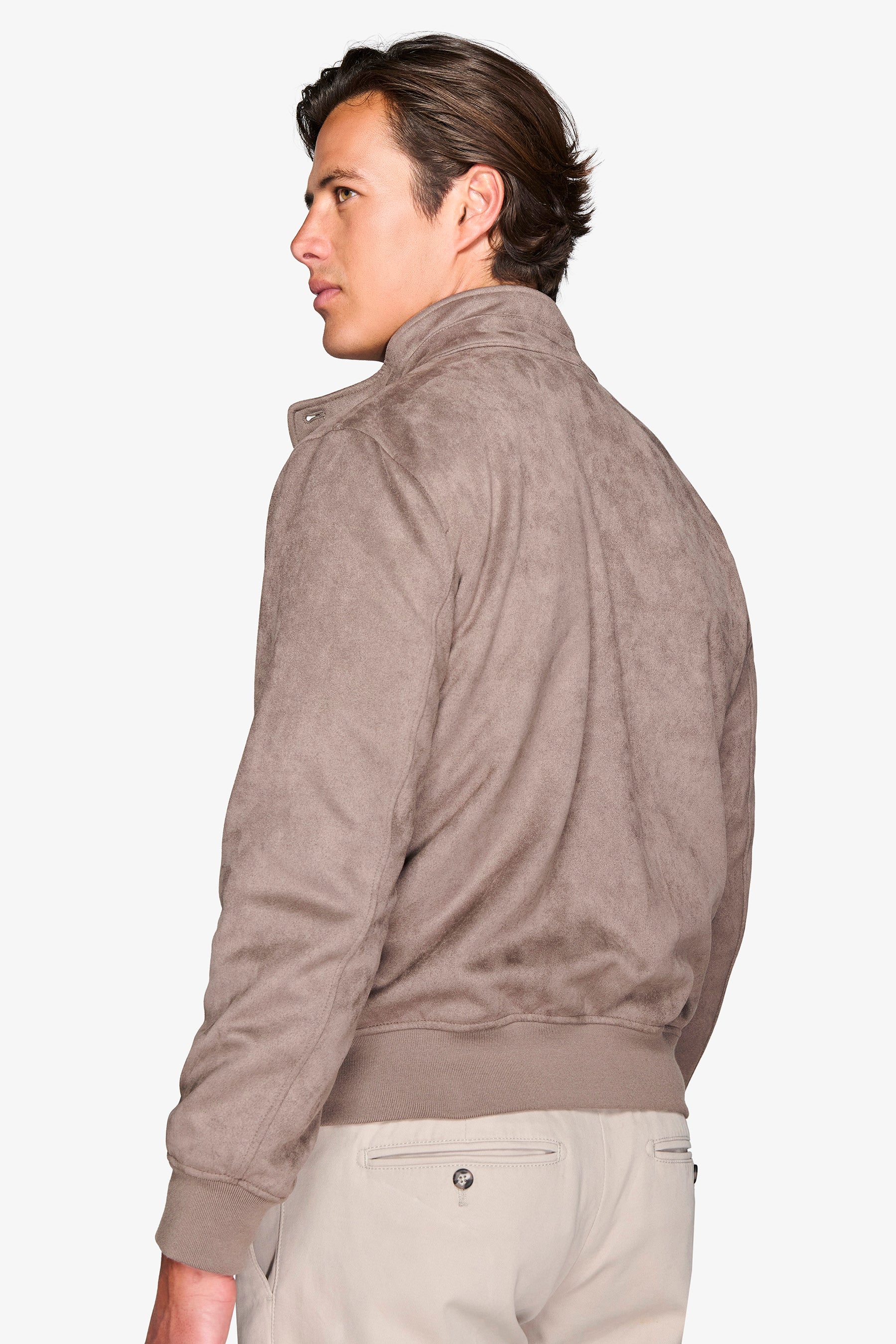 Bomber ecosuede tortora-Dan John