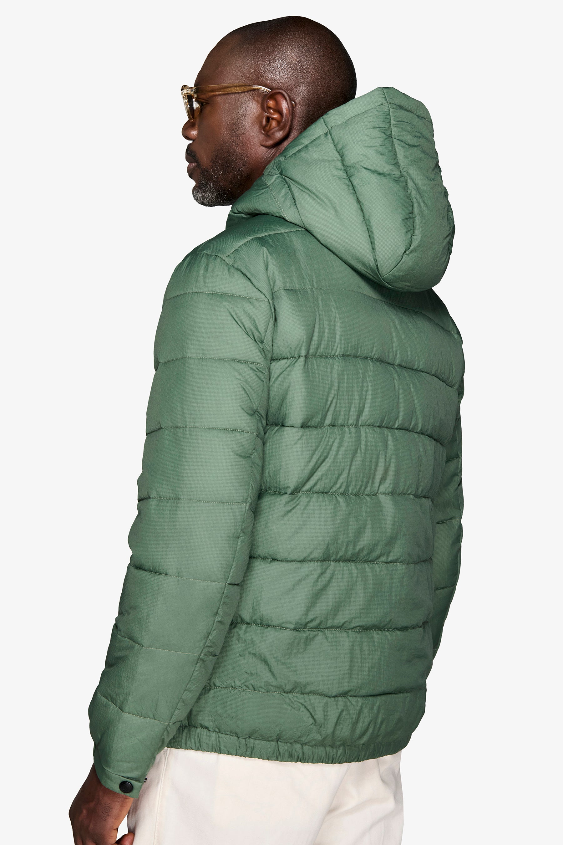 Piumino trapuntato verde "Ready"-Dan John