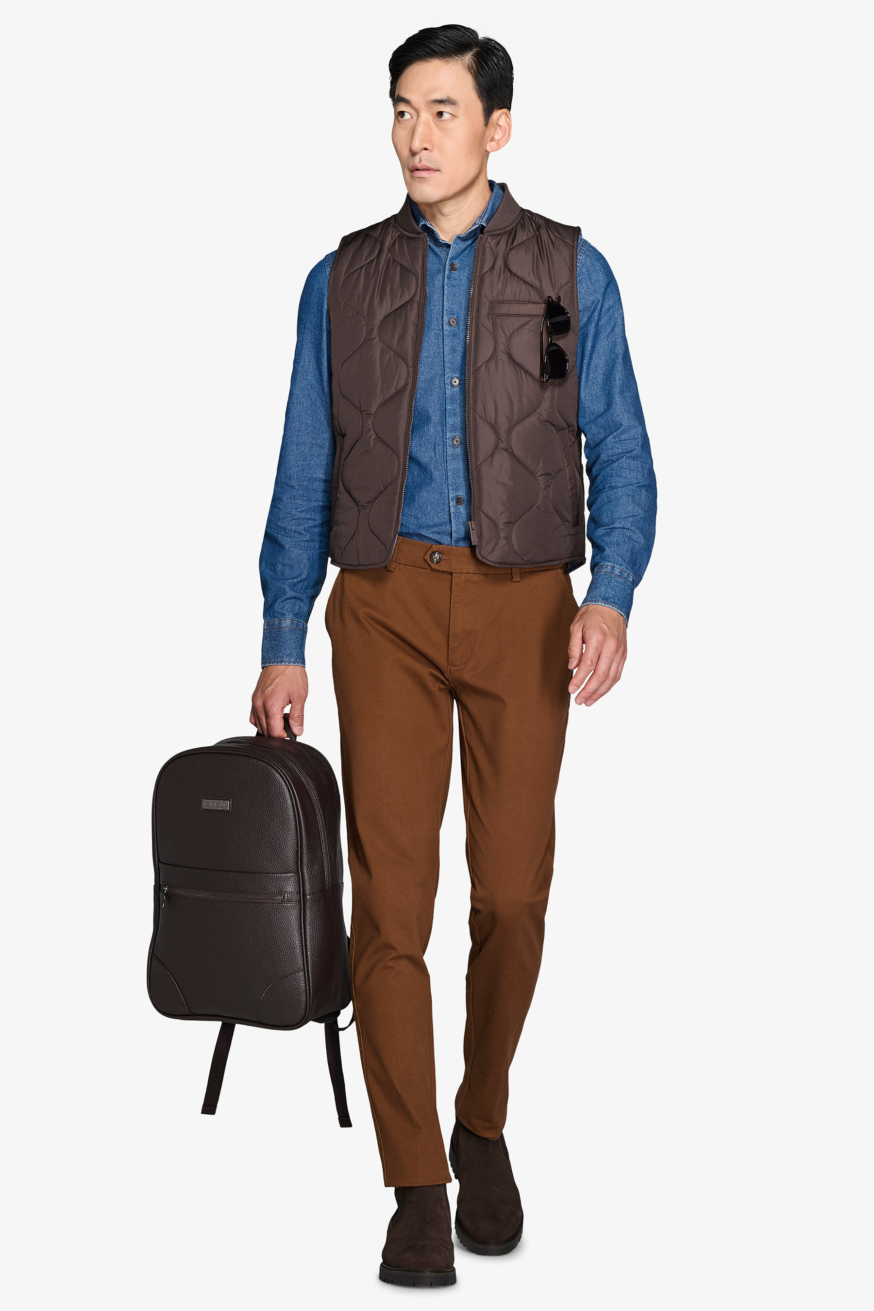 Gilet trapuntato moro-Dan John