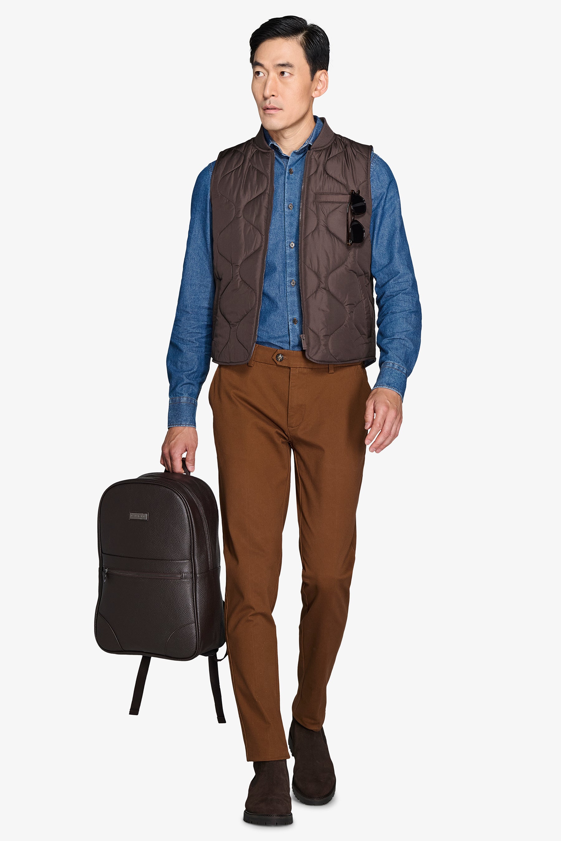 Gilet trapuntato moro-Dan John