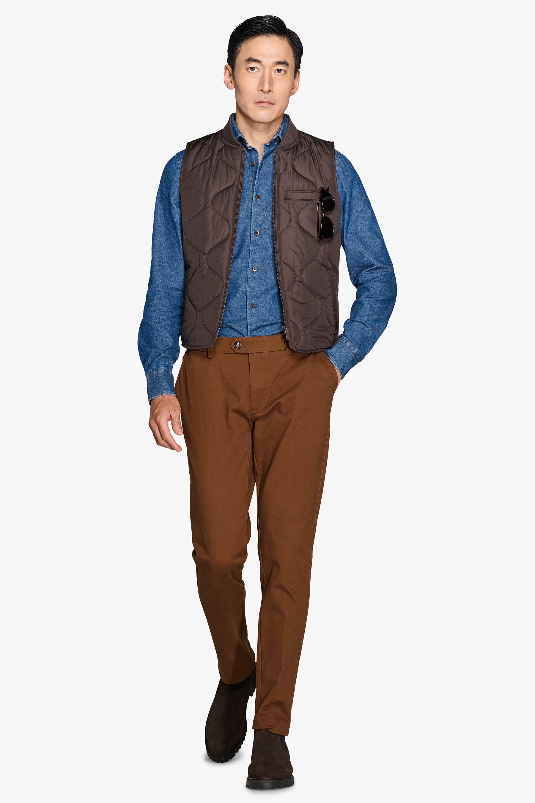 Gilet trapuntato moro-Dan John