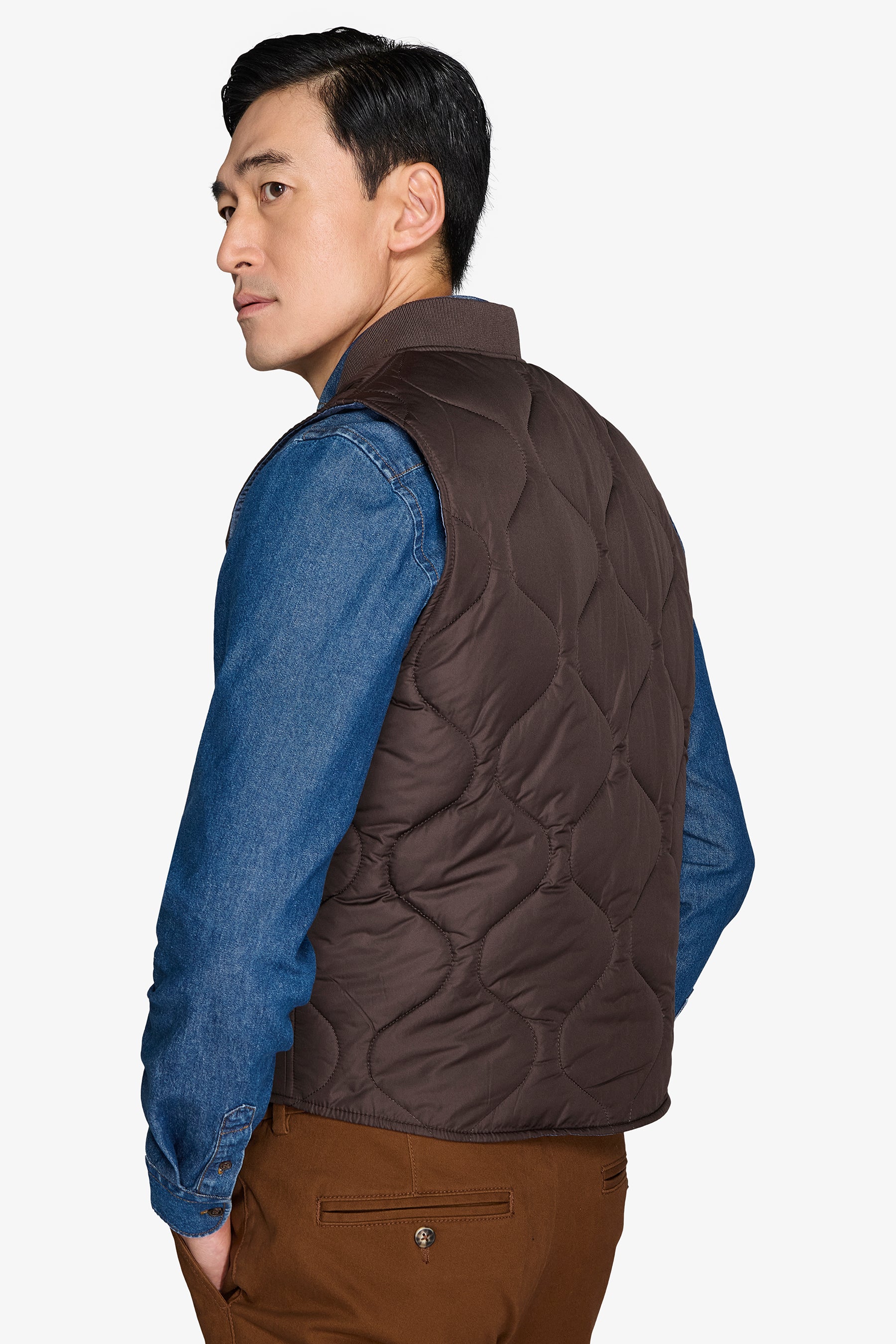 Gilet trapuntato moro-Dan John