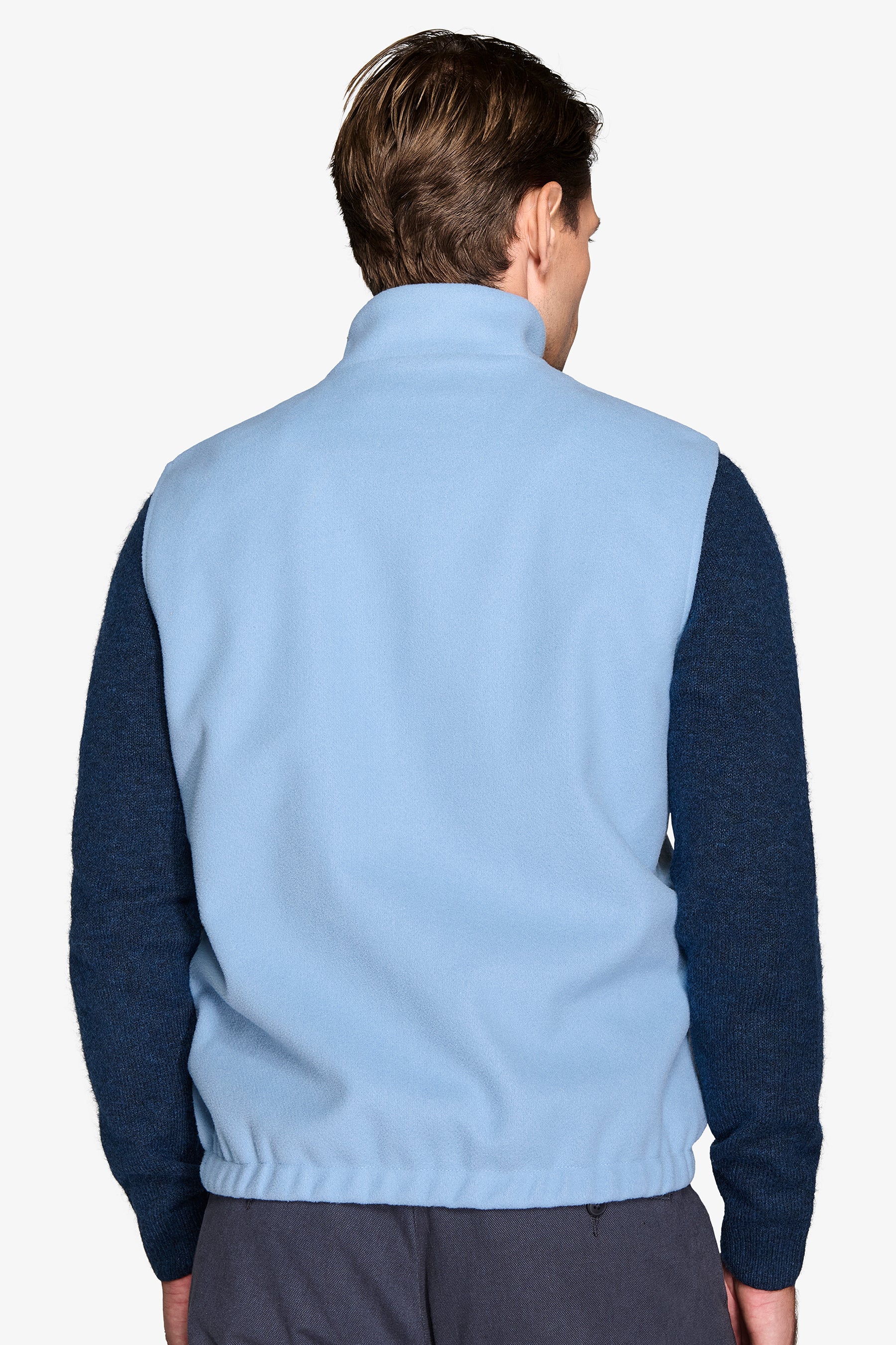 Smanicato full zip celeste-Dan John