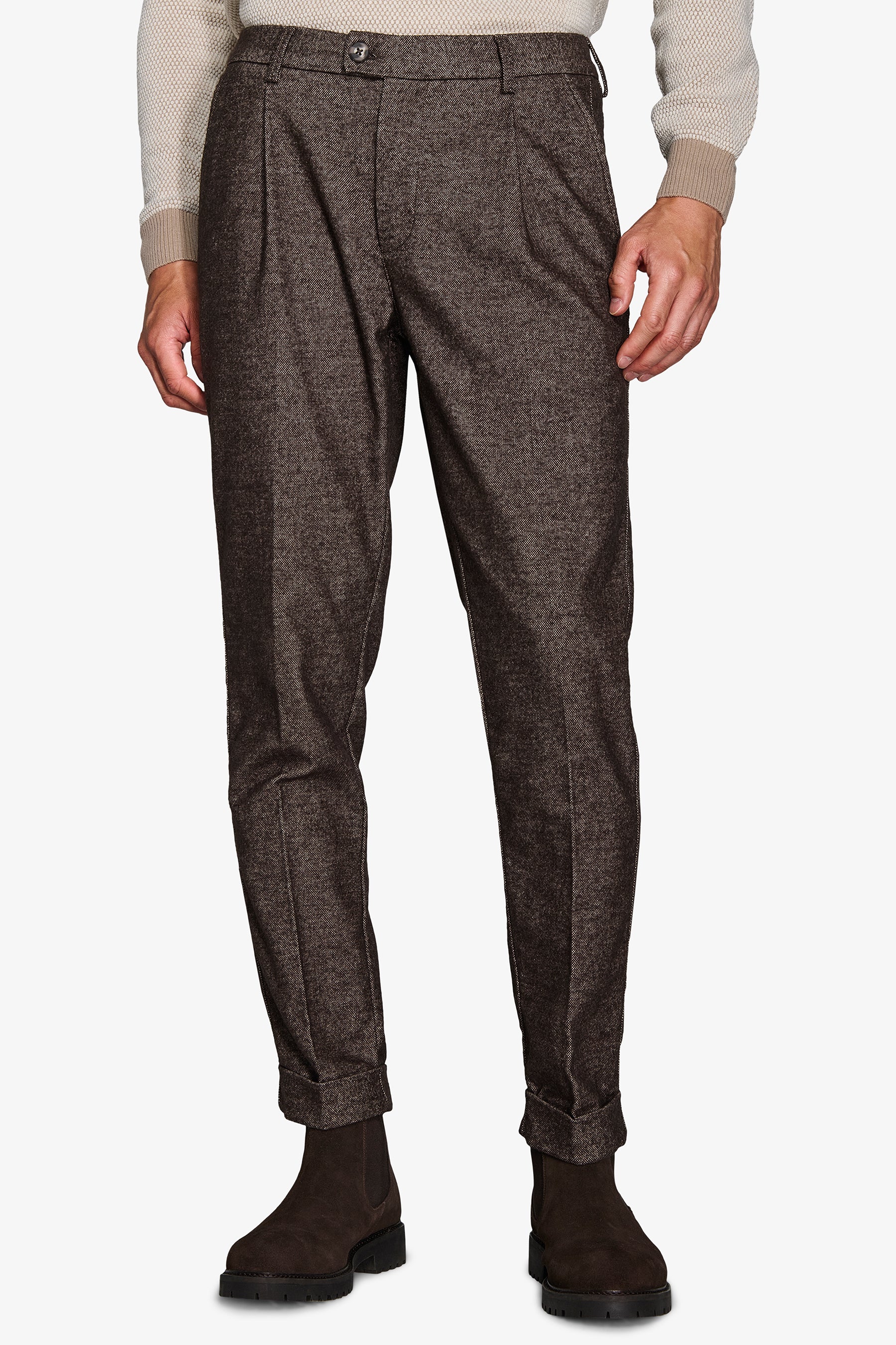 Pantaloni occhio di pernice moro-Dan John