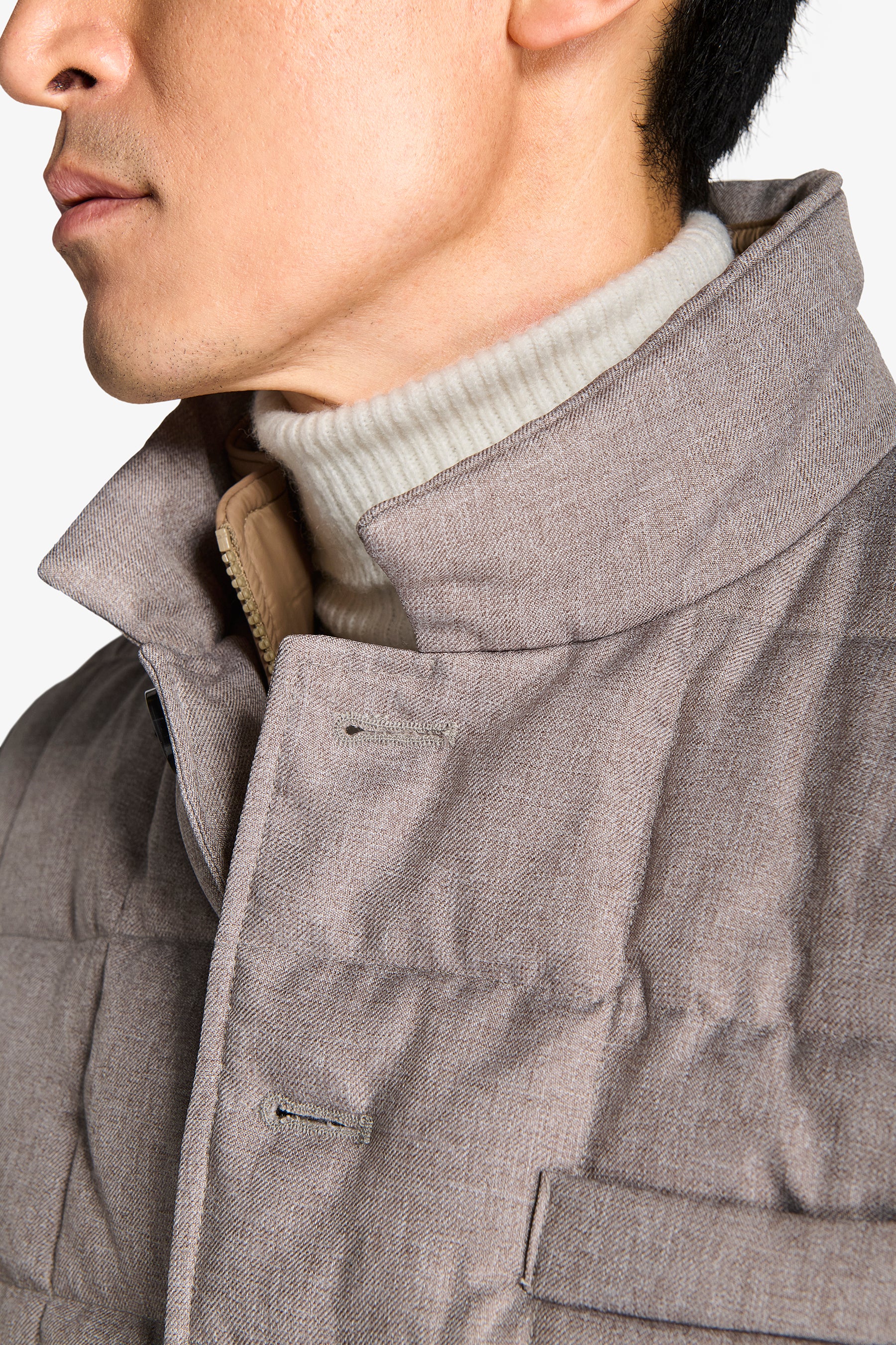 Giubbino trapuntato tortora-Dan John