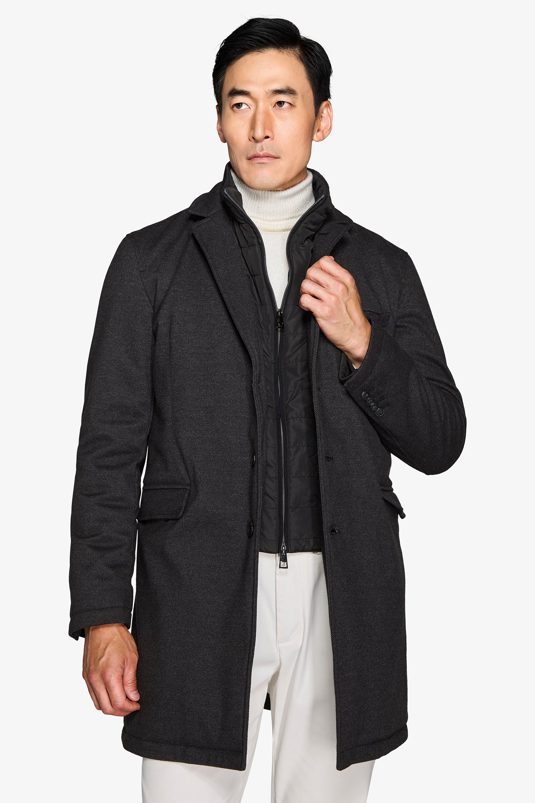 Cappotto trapuntato antracite-Dan John