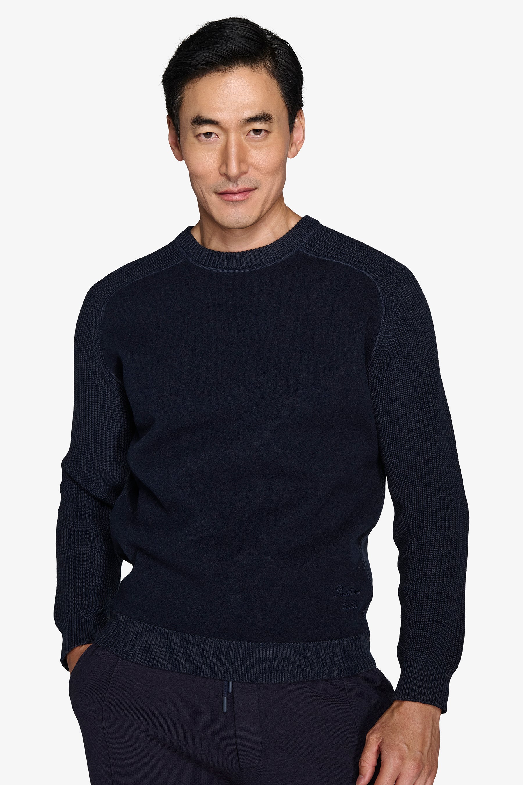 Maglia bimaterica DNJ blu-Dan John