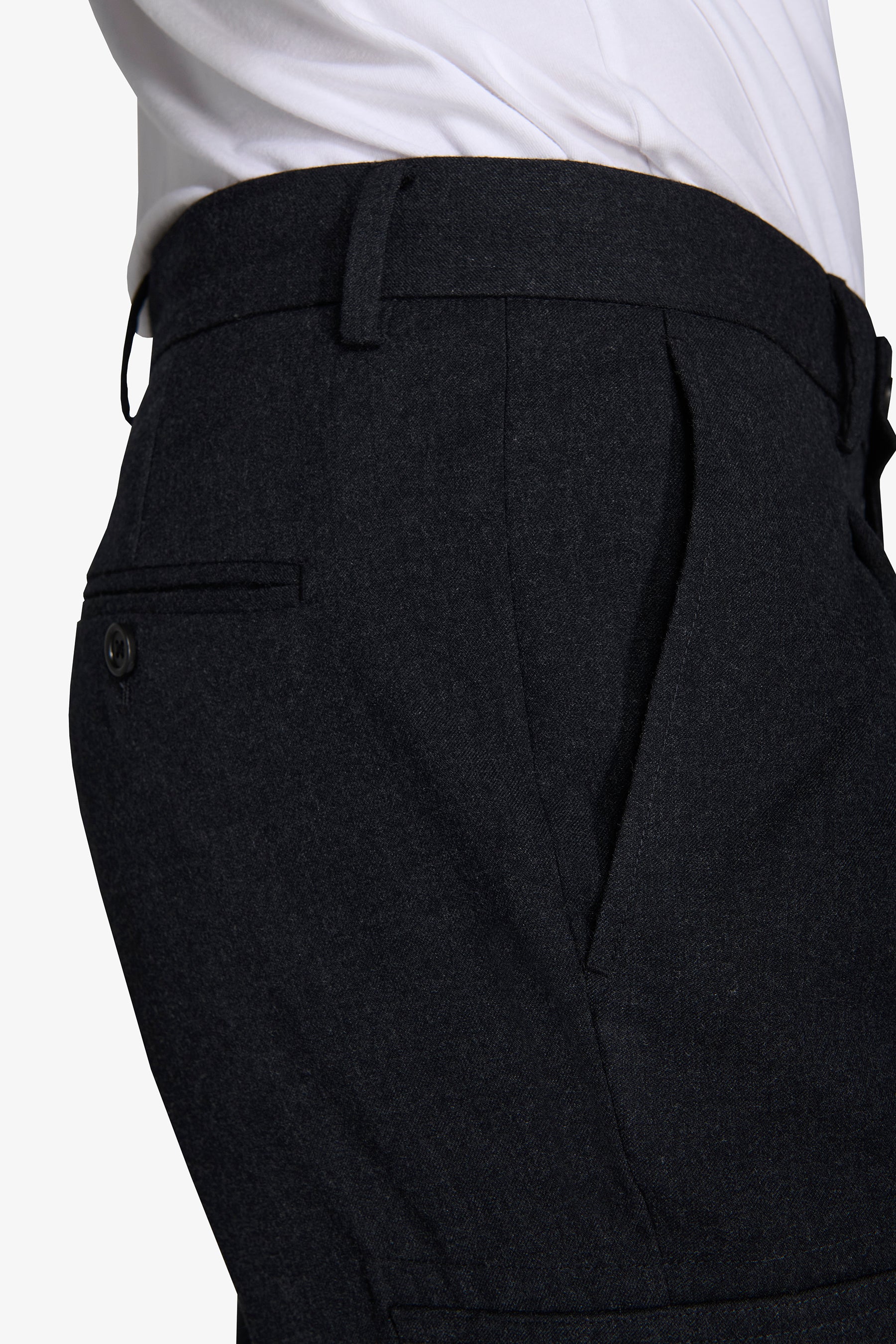 Pantaloni cargo flanella antracite-Dan John