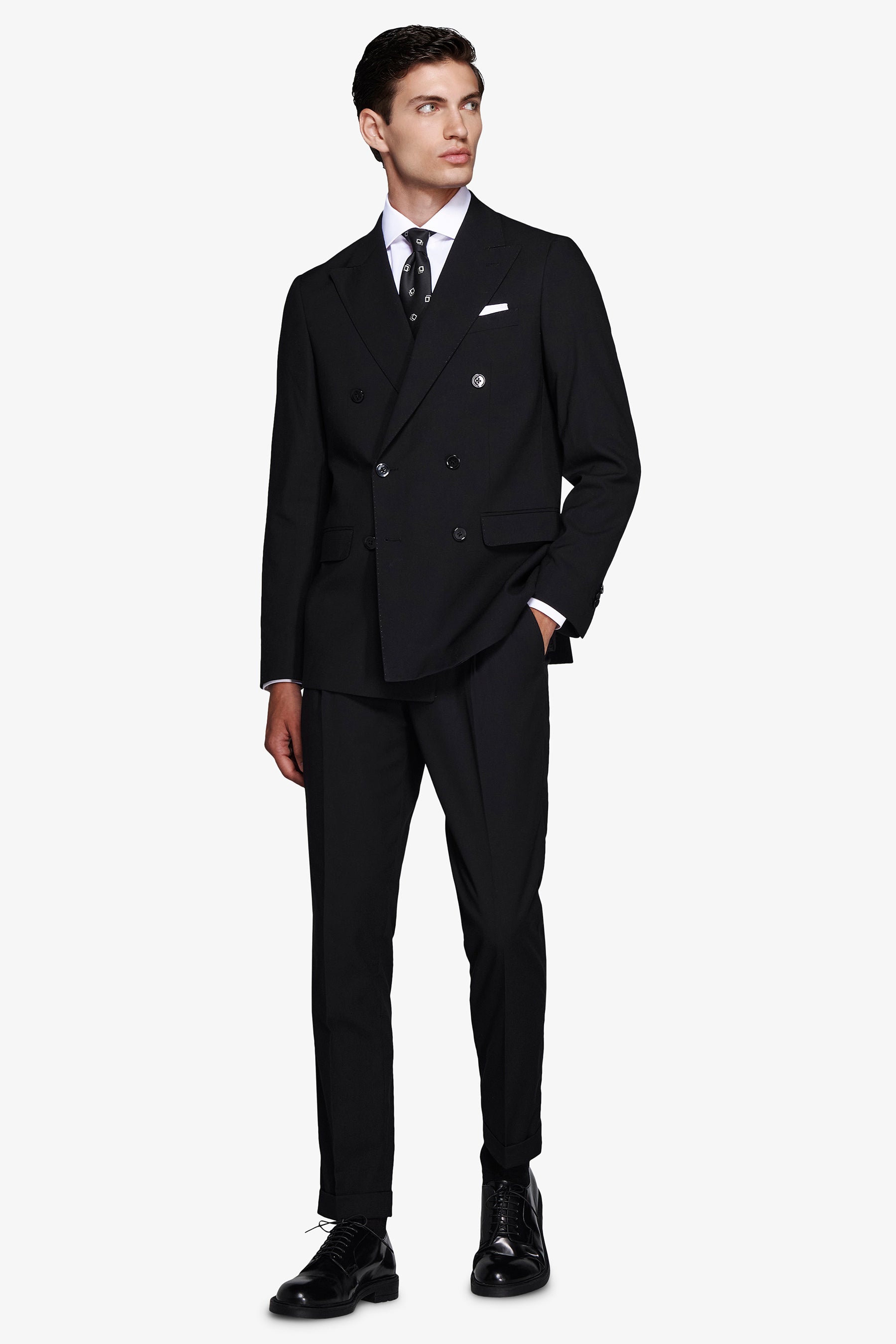 Giacca doppiopetto nera