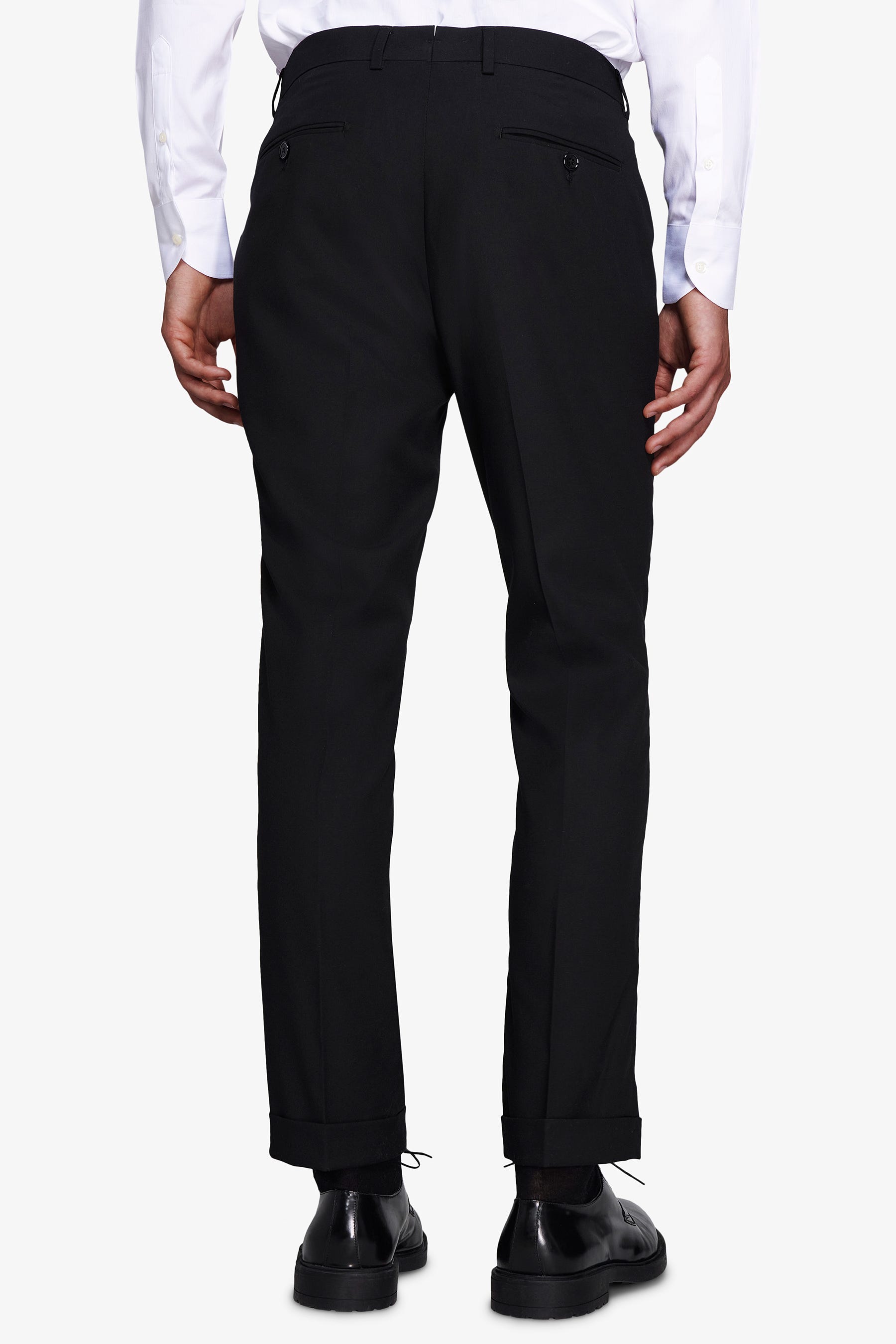 Pantaloni classici con pinces neri-Dan John