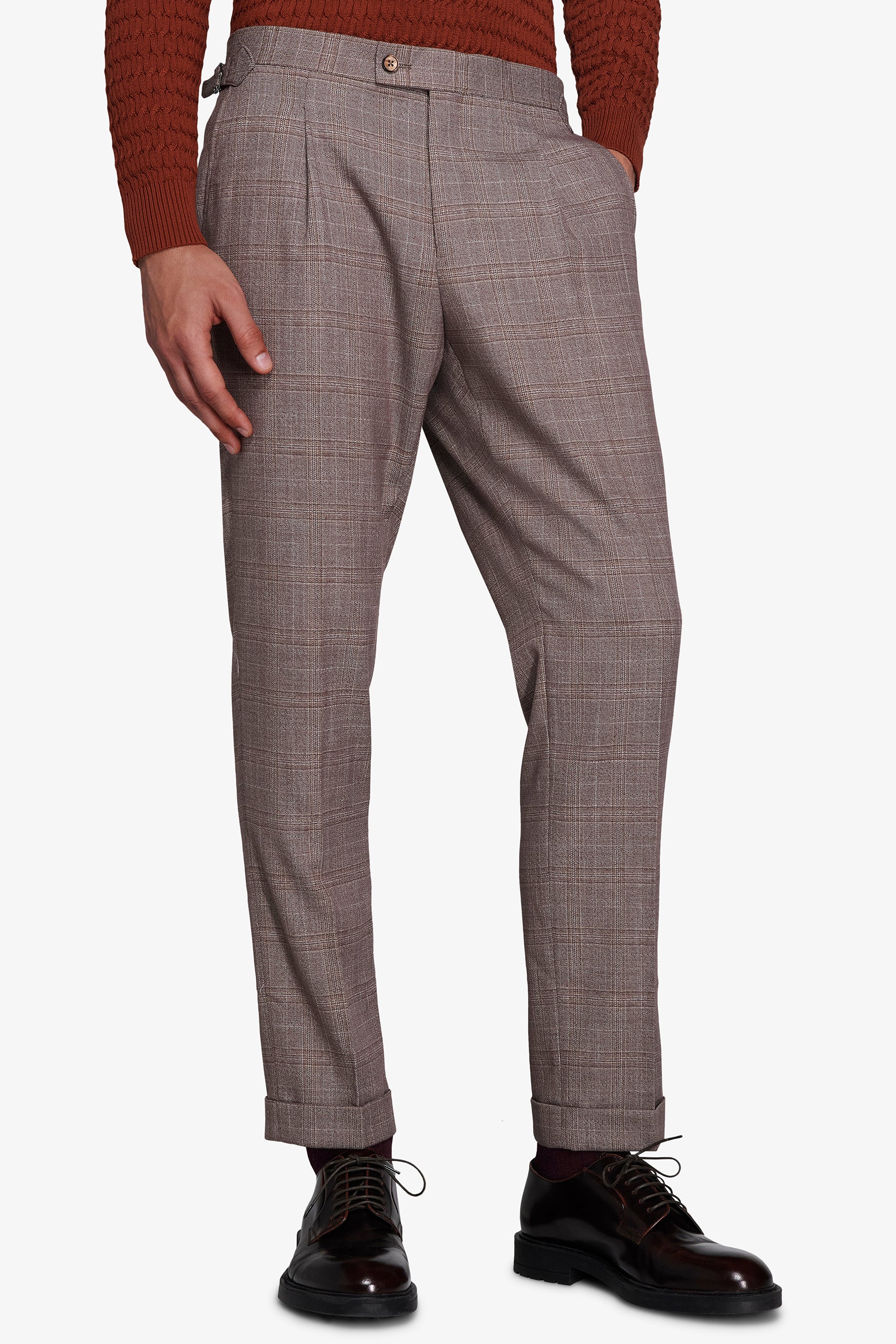 Pantaloni galles tortora