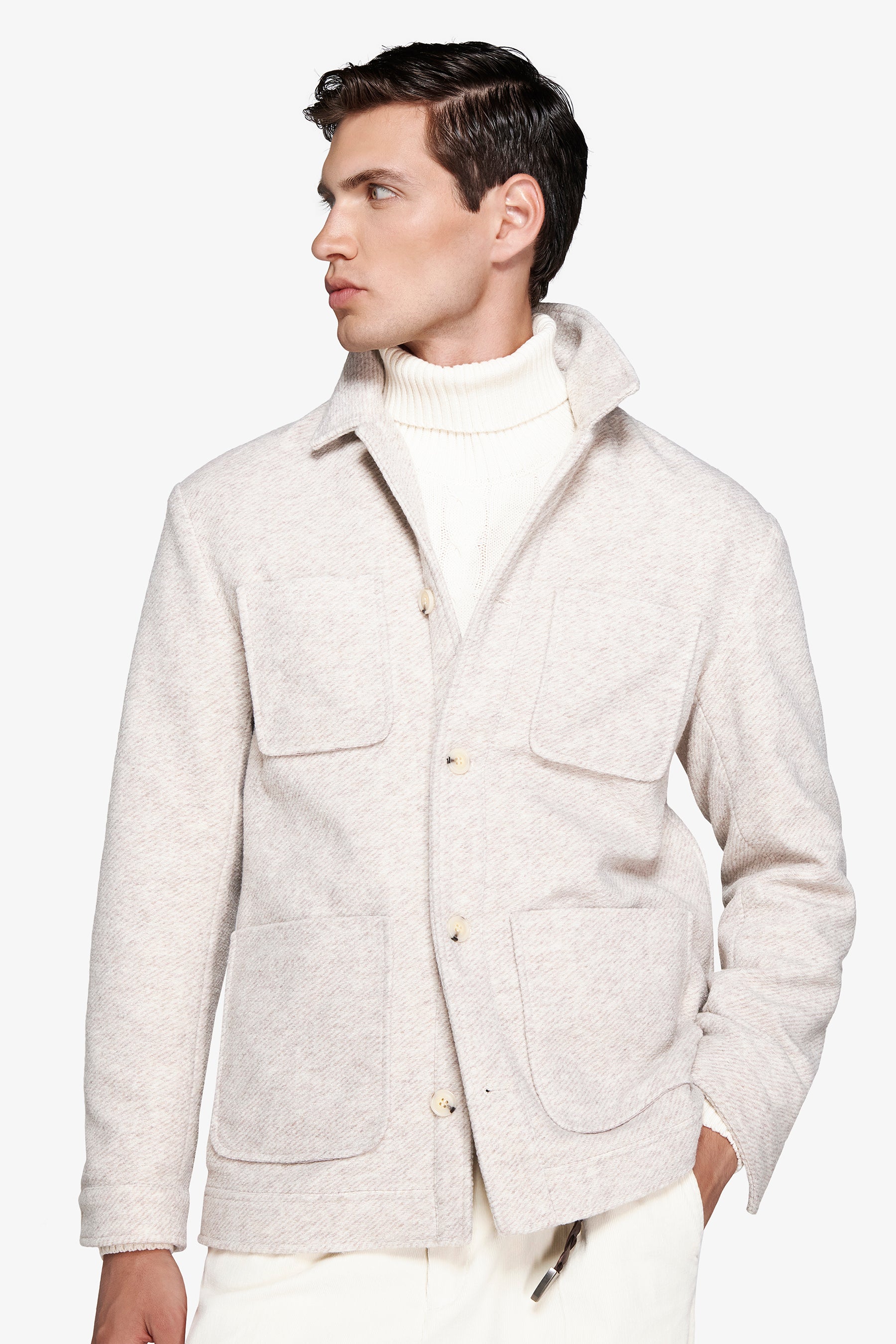 Giubbotto corto 4 tasche corda