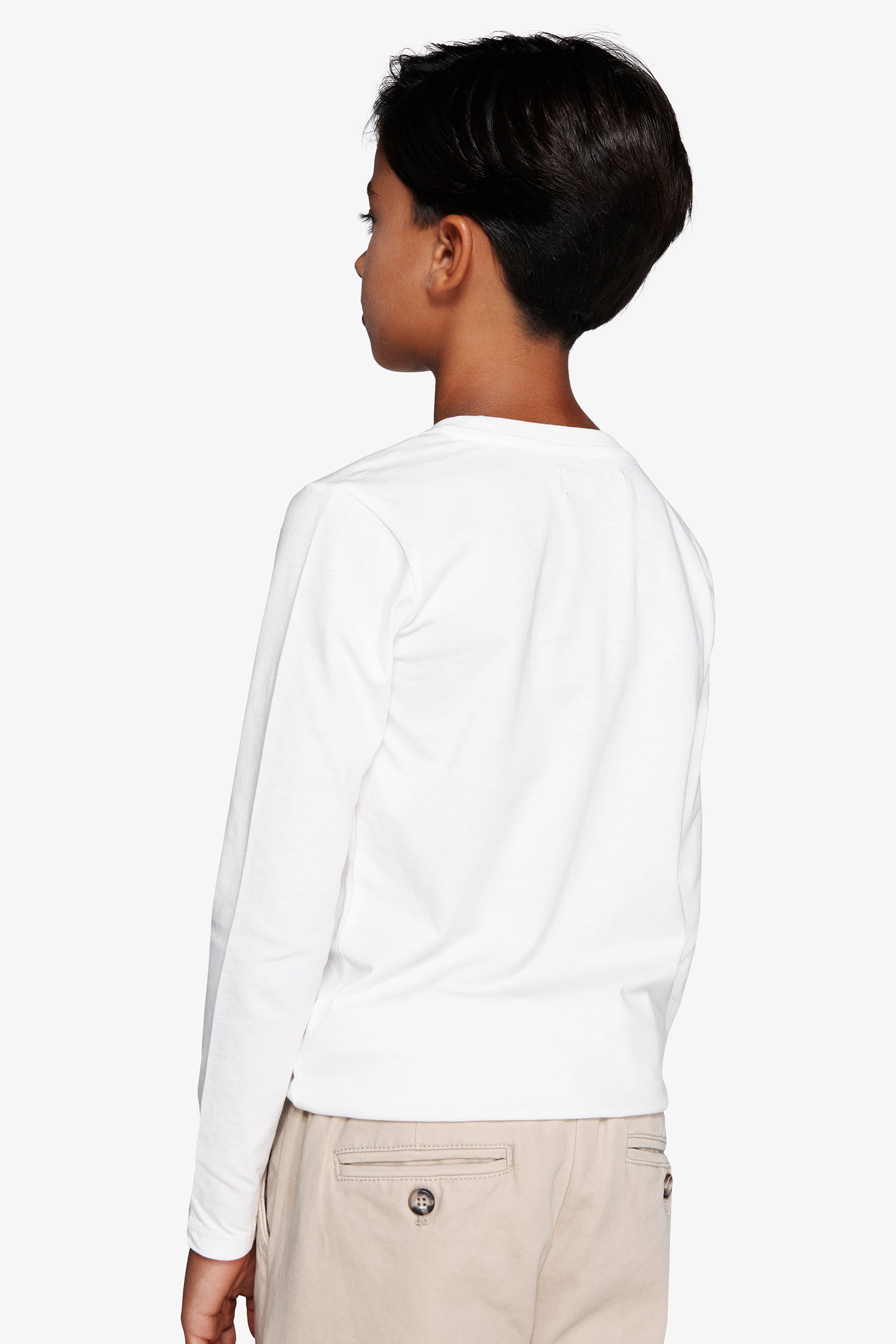 KIDS Off-white t-shirt with embroidery