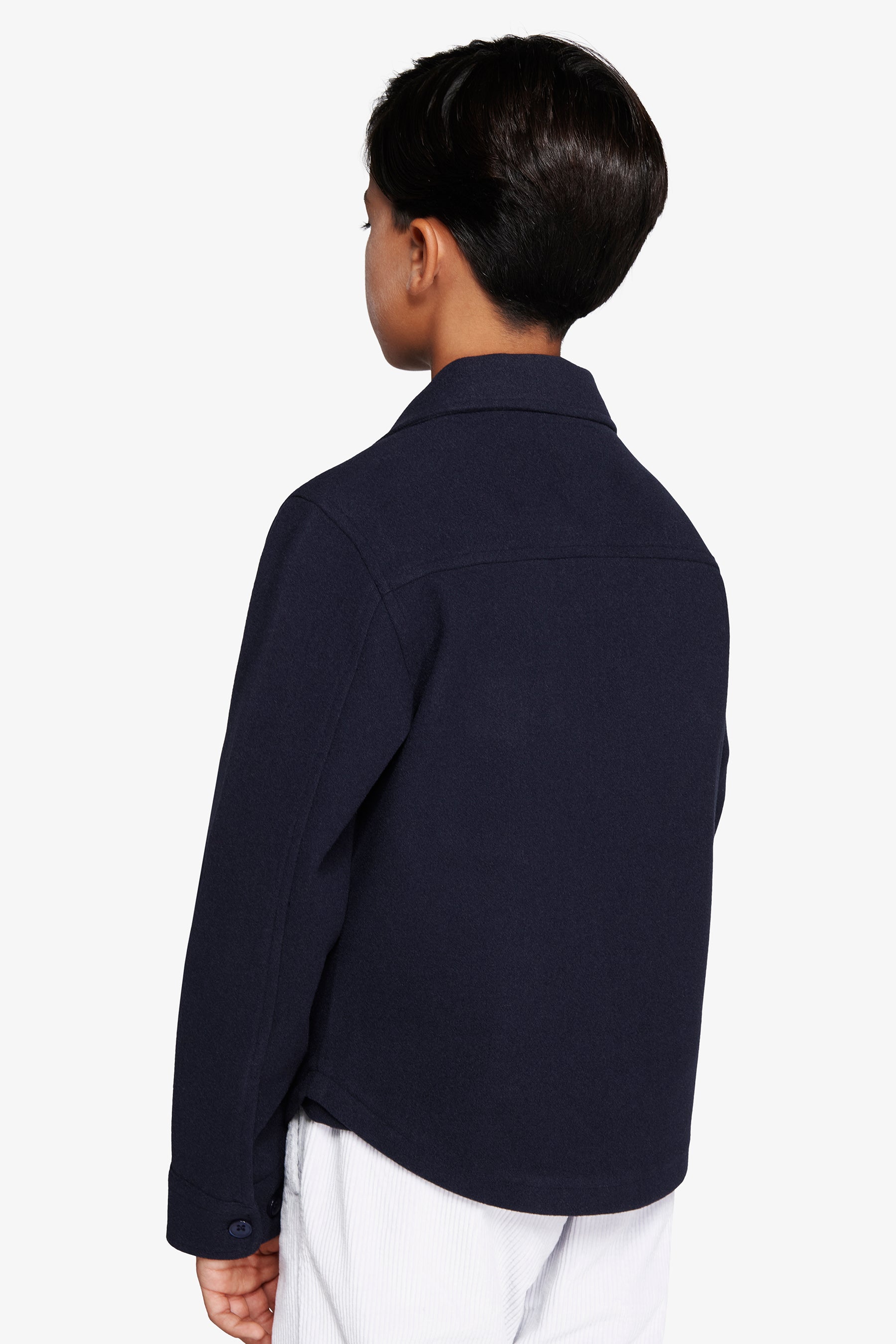 KIDS Blue flannel effect overshirt 