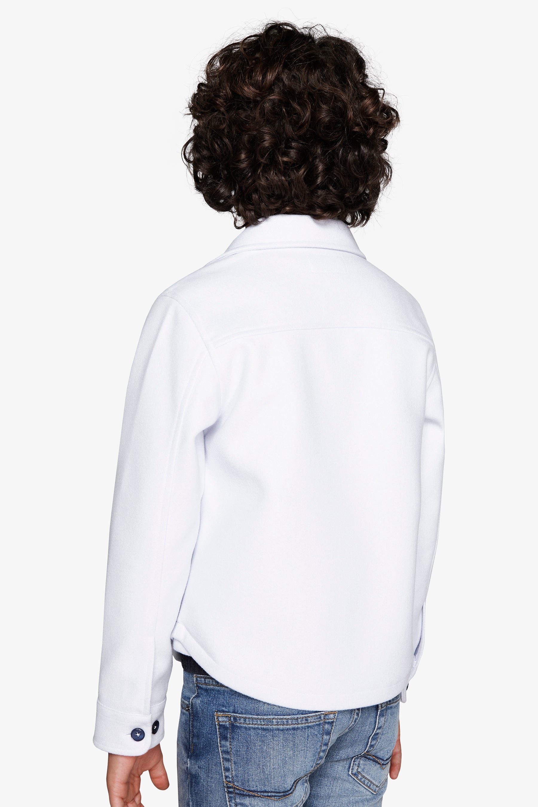 KIDS Light blue flannel effect overshirt