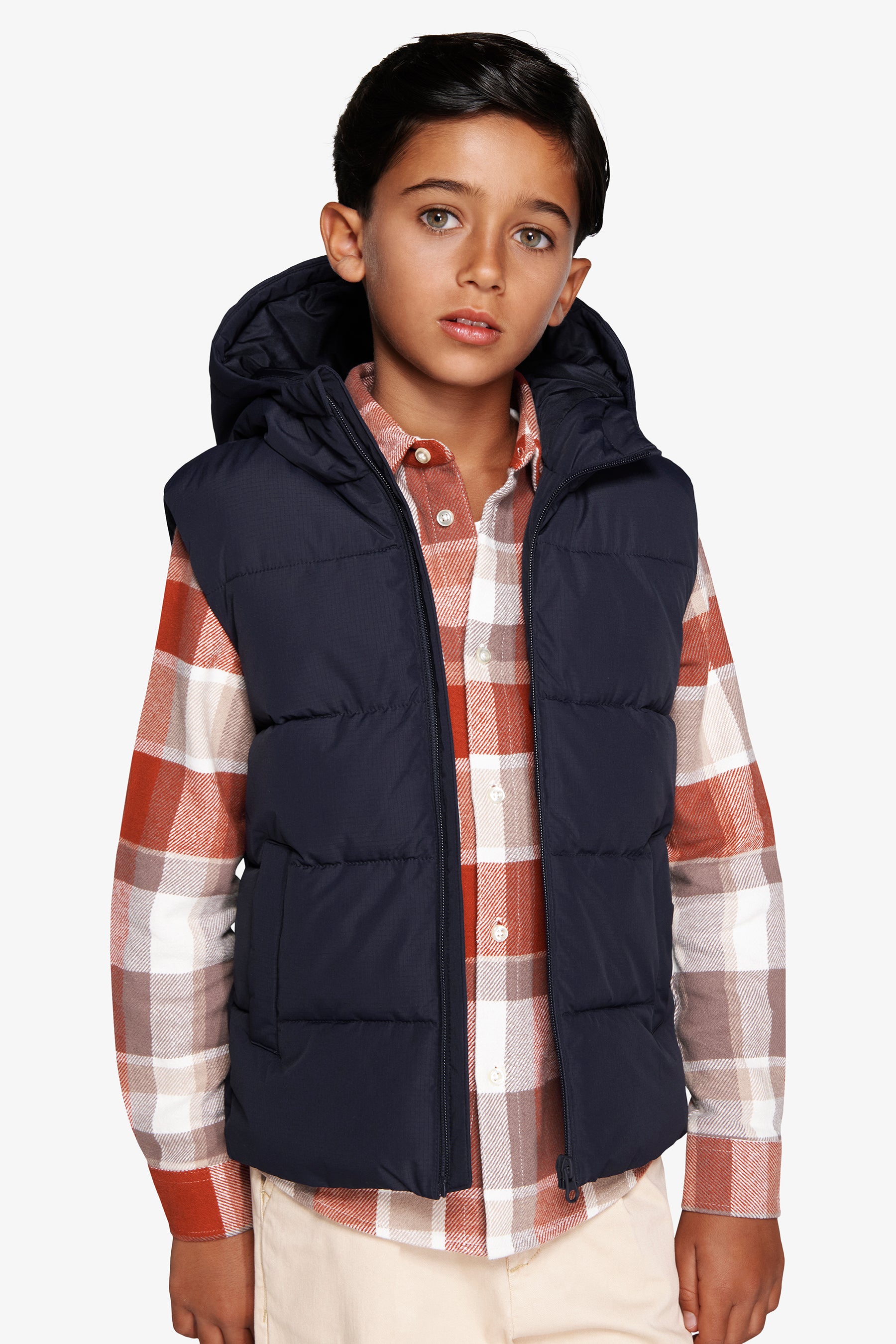 Wattierte Weste in Blau Kids