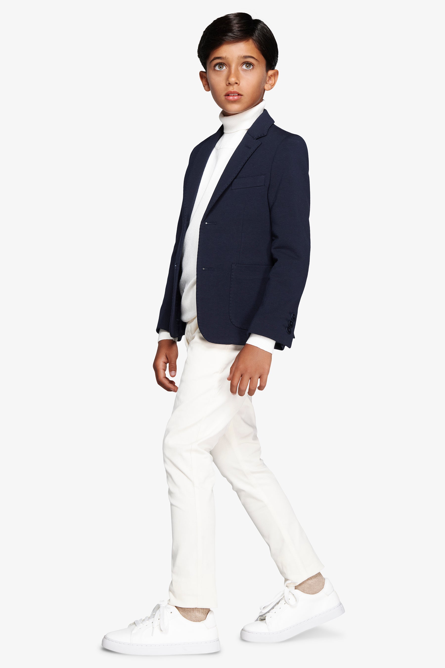 Giacca in jersey blu Kids