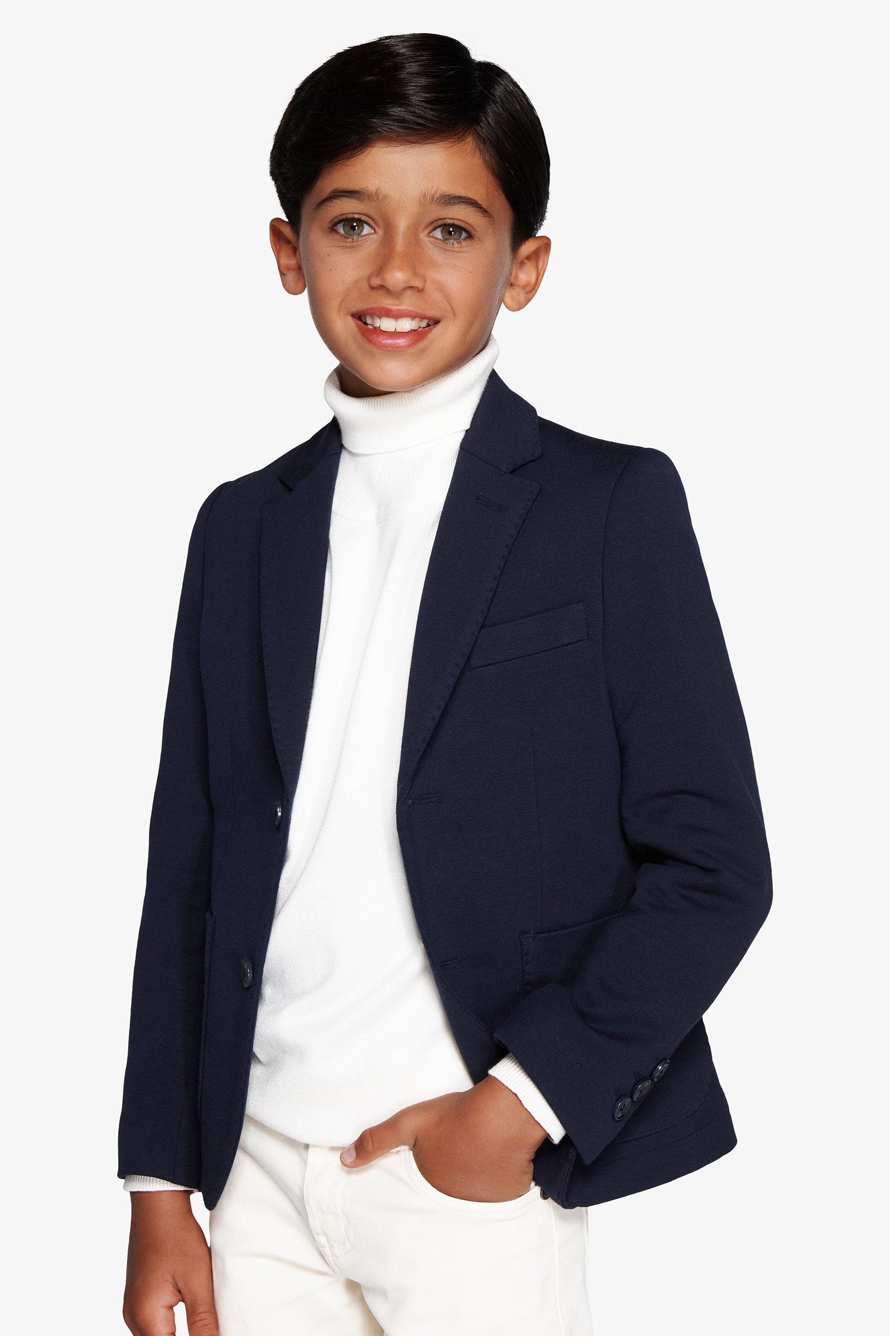 Giacca in jersey blu Kids