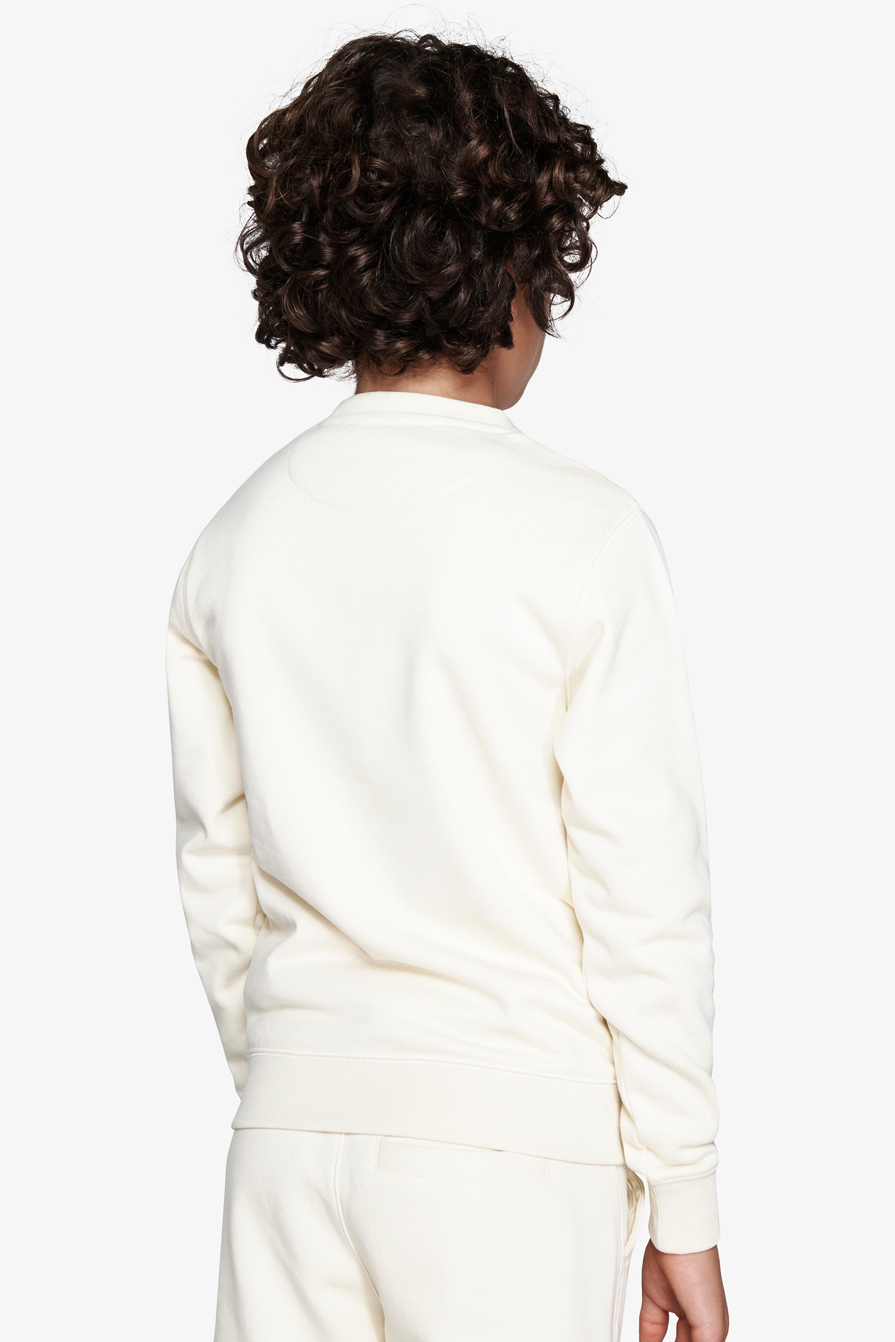 Felpa girocollo con stampa panna Kids