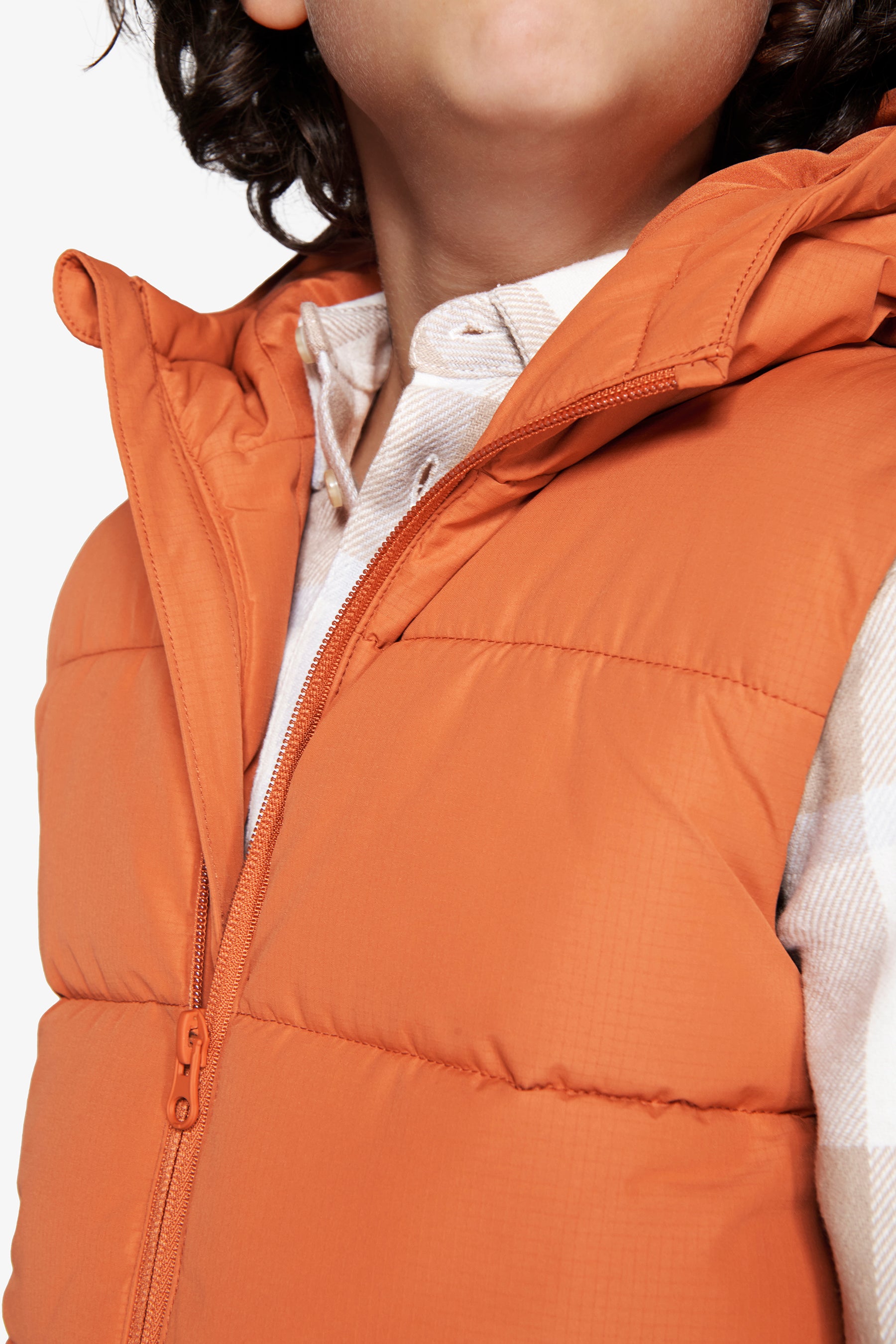 Gilet imbottito arancio Kids